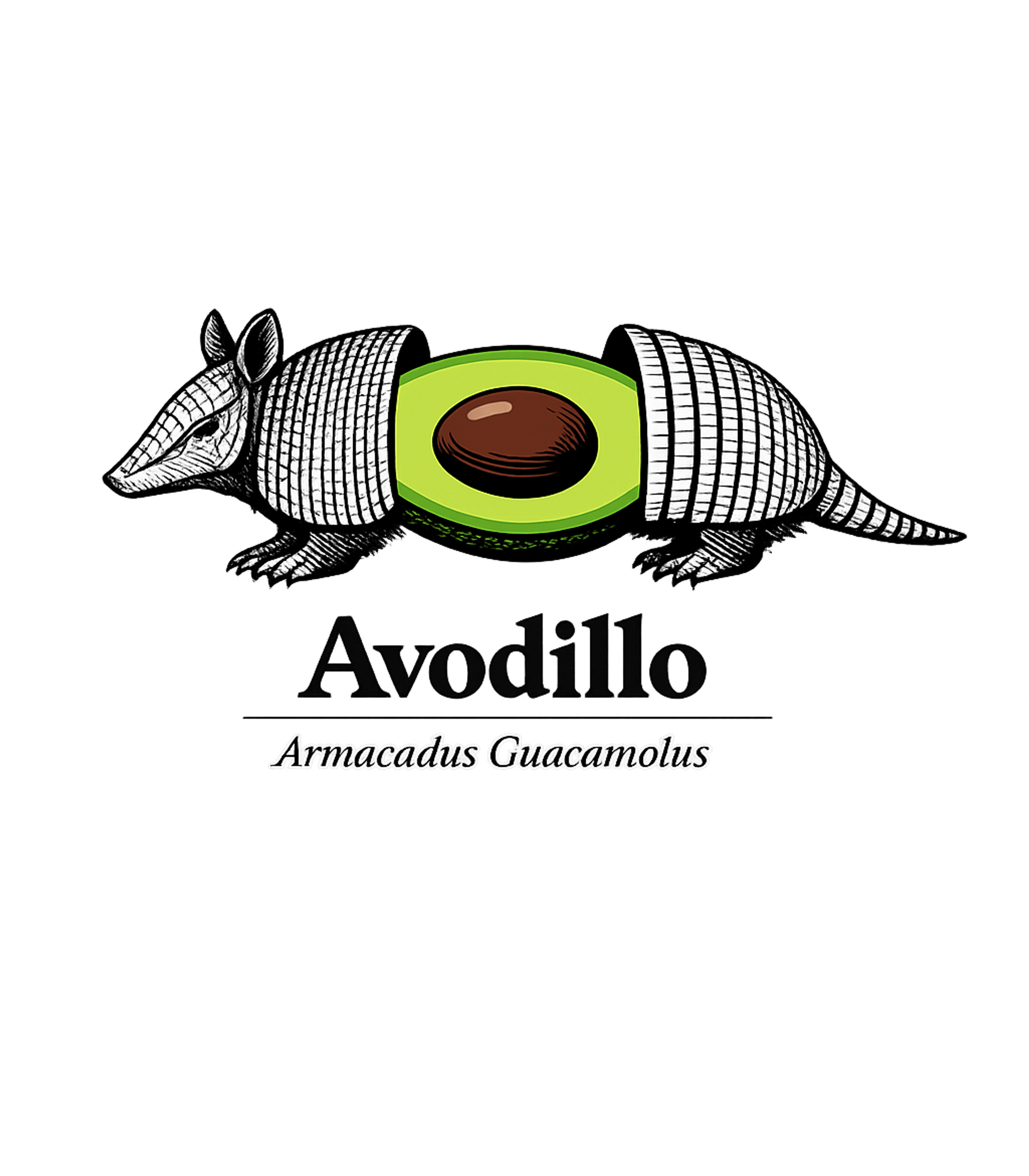 Avodillo Armadillo Avocado Pun