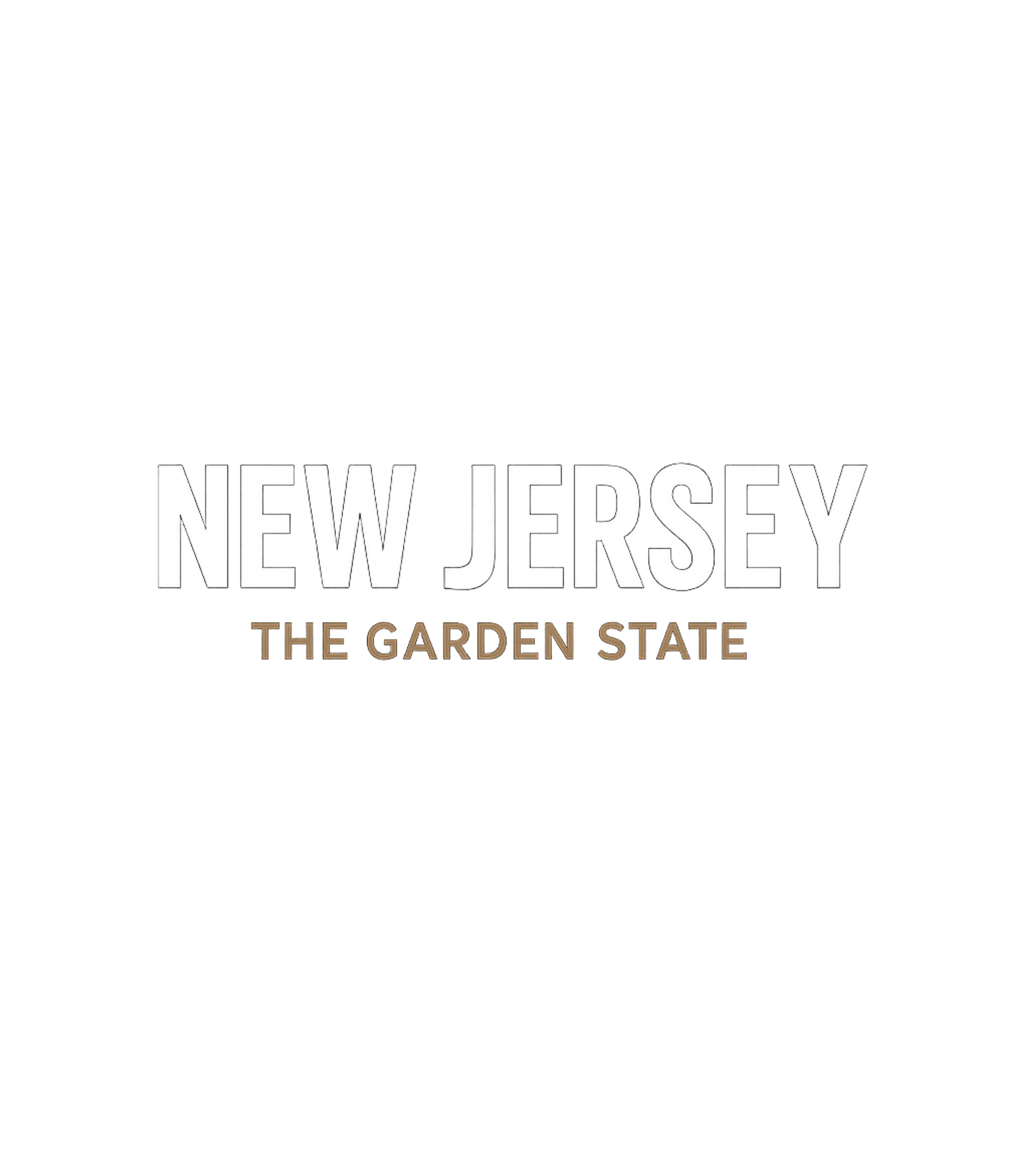 New Jersey The Garden State Graphic