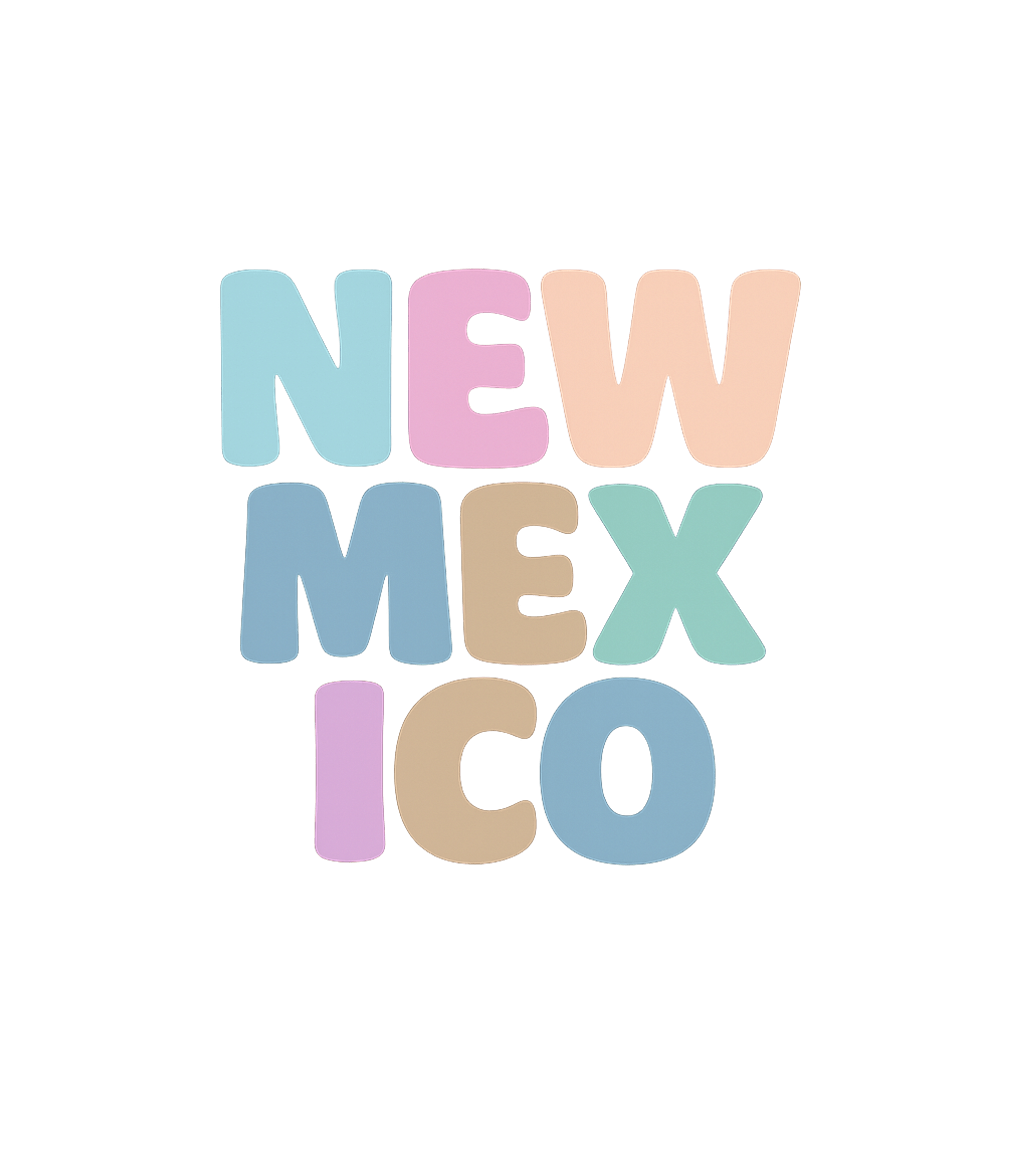 New Mexico Pastel Light Soft Long Sleeve T-Shirt