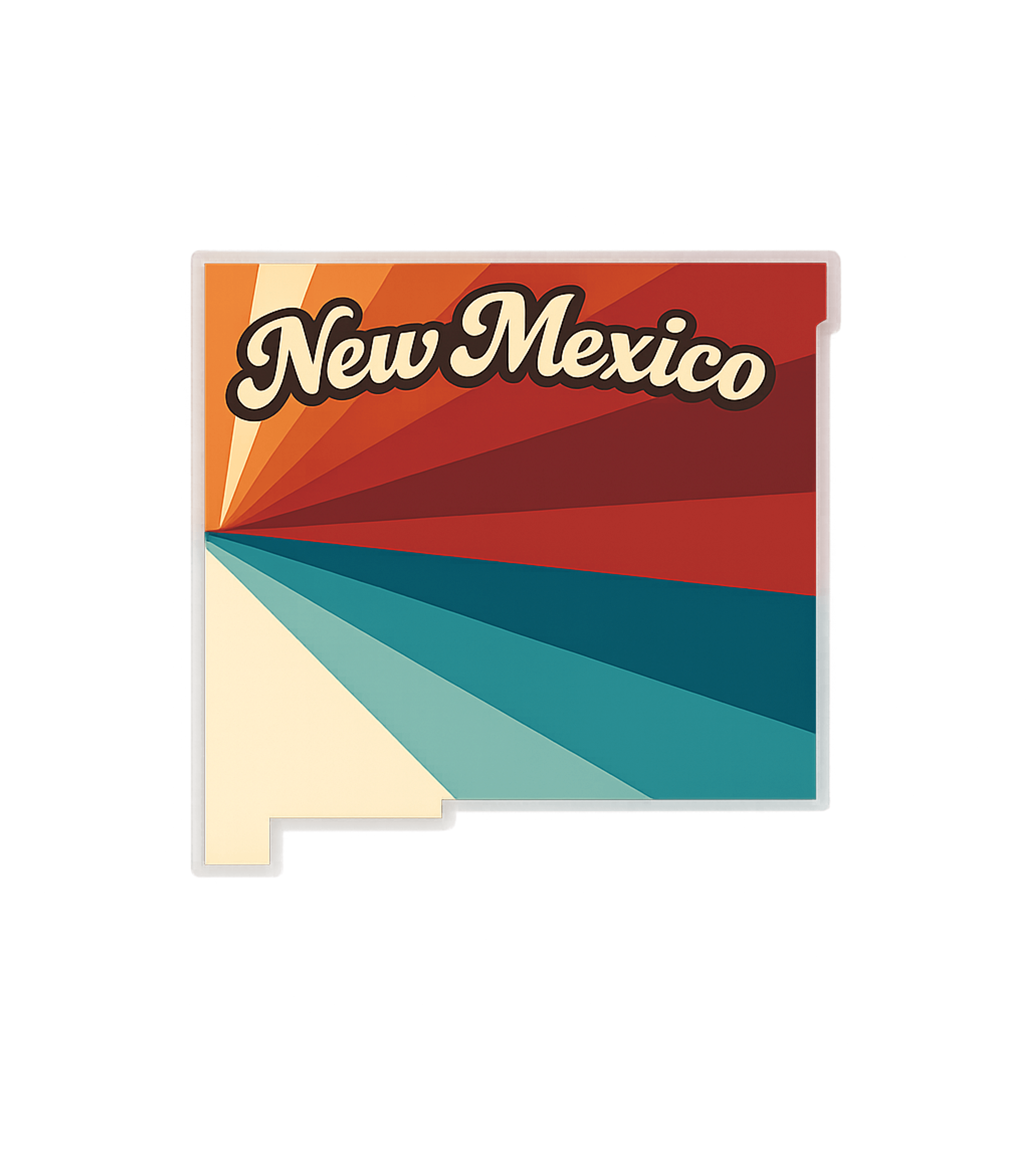 New Mexico Retro Art Basic T-Shirt