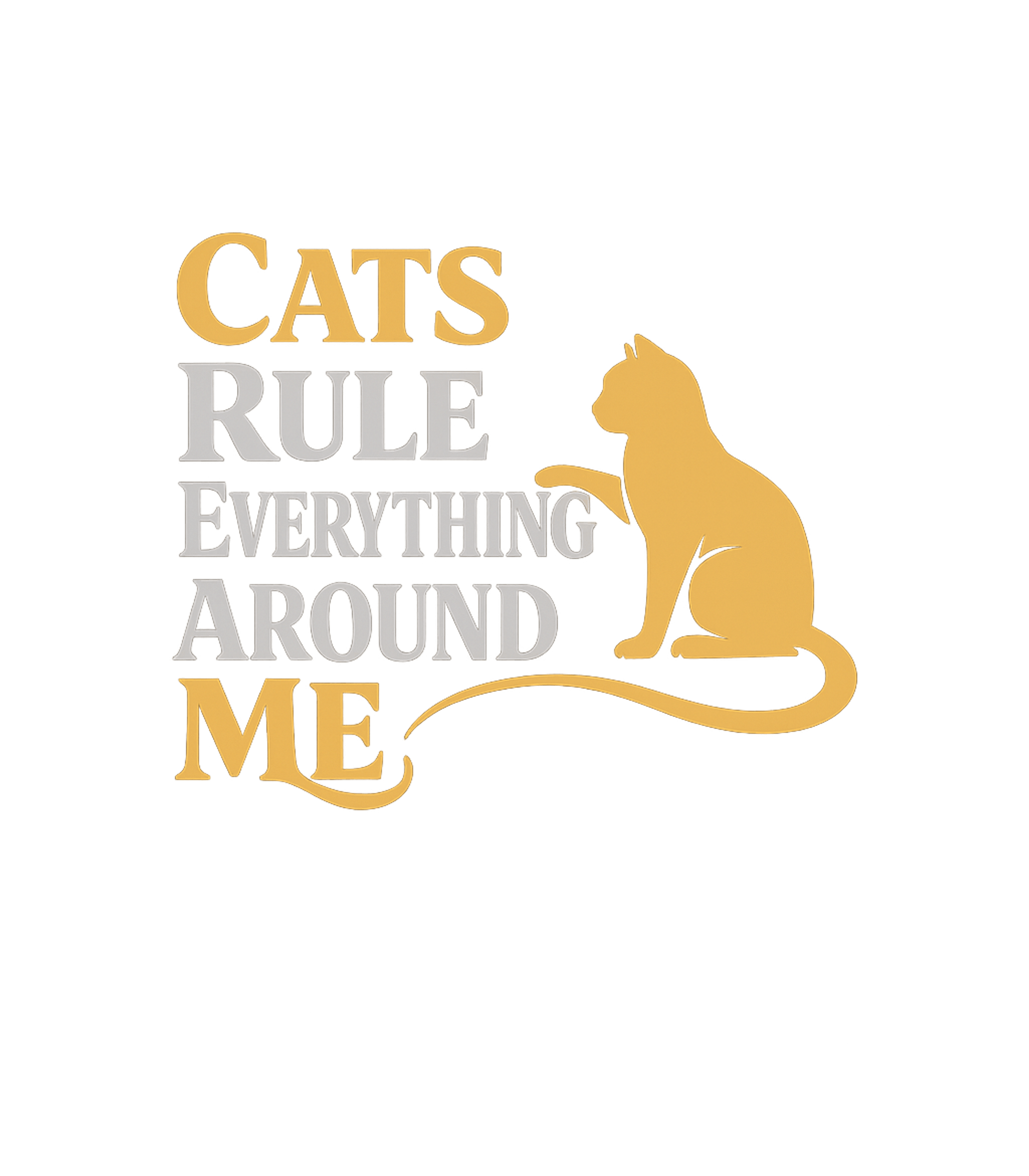 Cats Rule Everything Around Me Women's V-Neck Tee