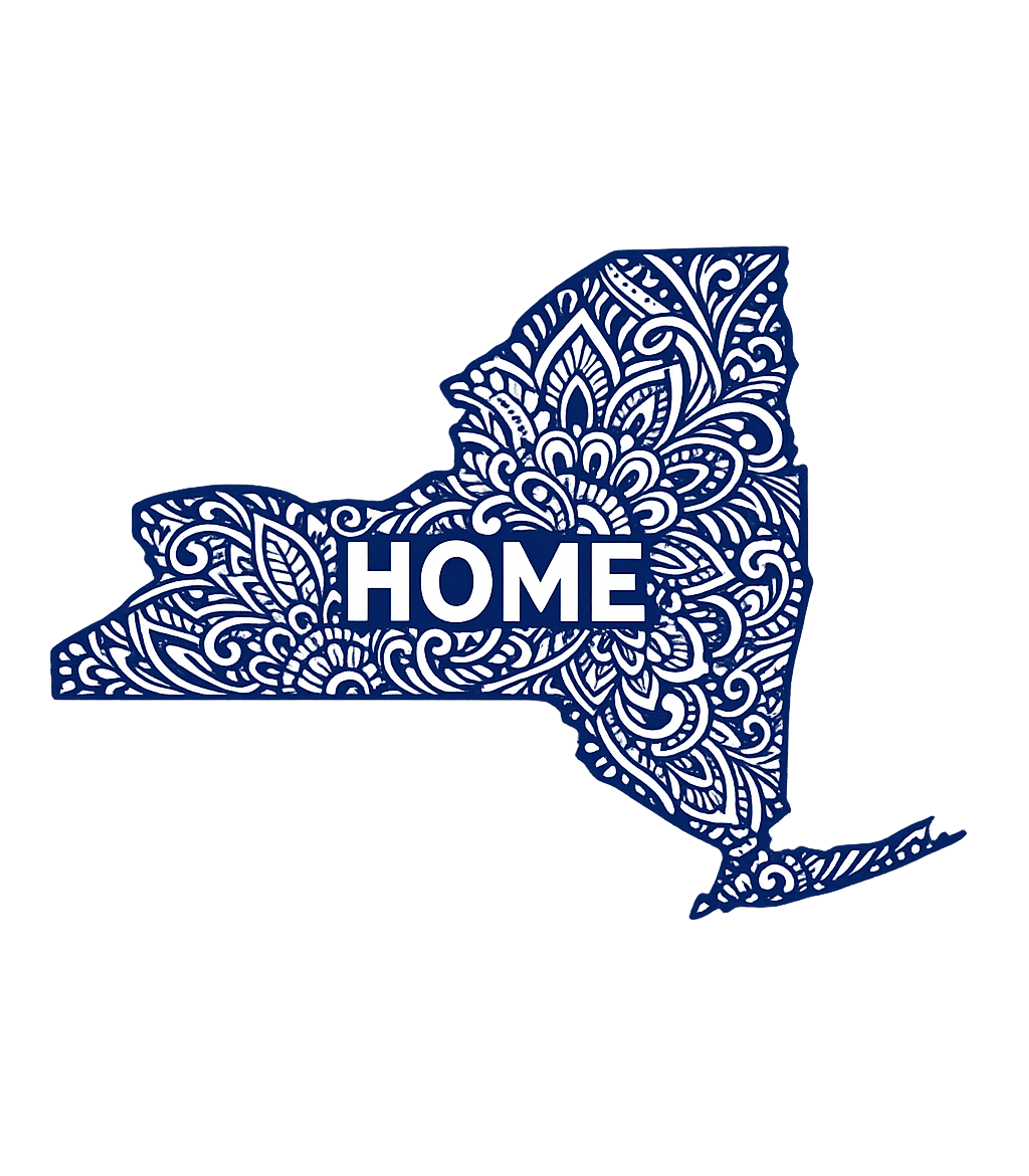 New York Mandala Cropped Hoodie Sweatshirt