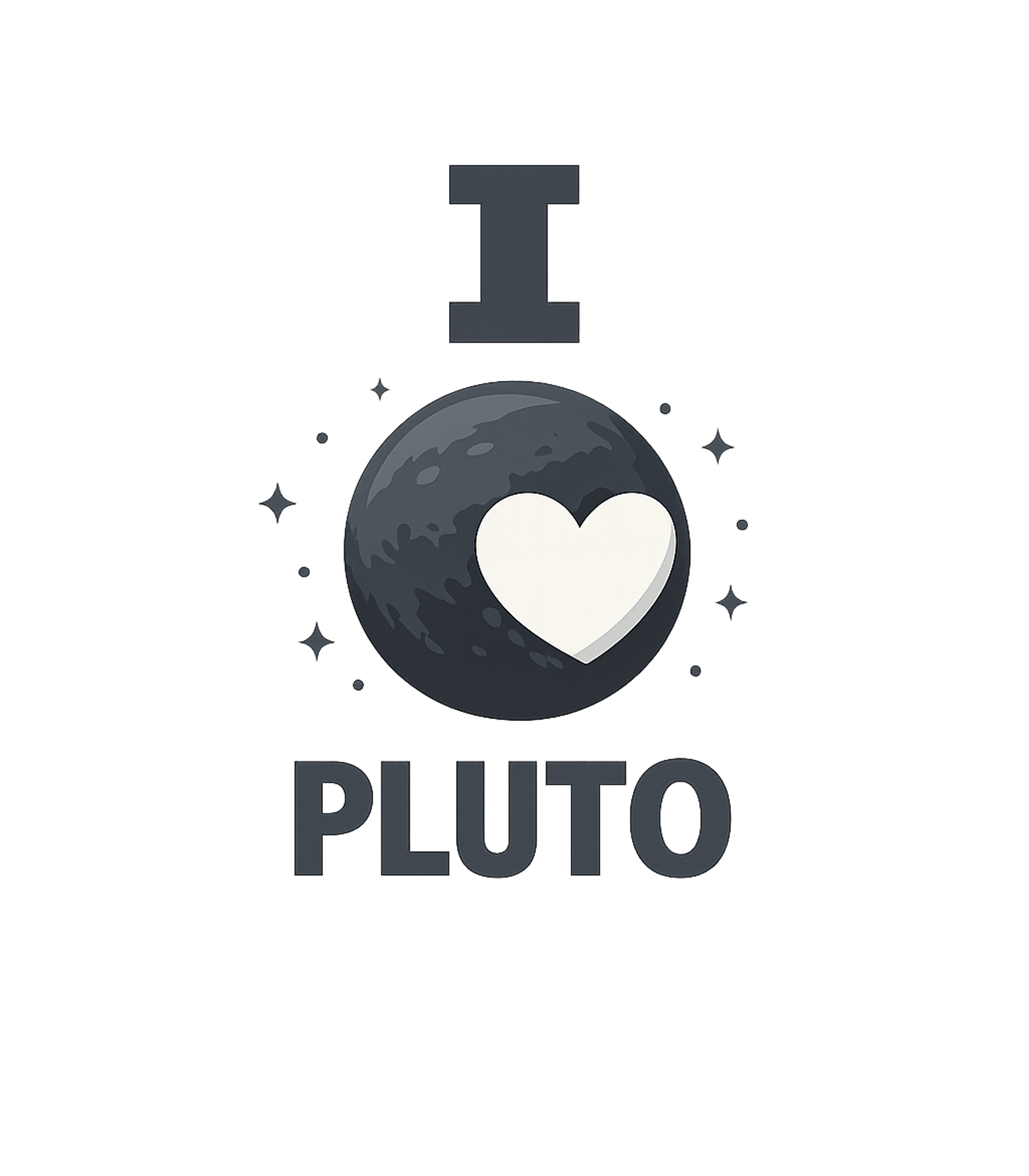 I Heart Pluto Women's V-Neck Tee