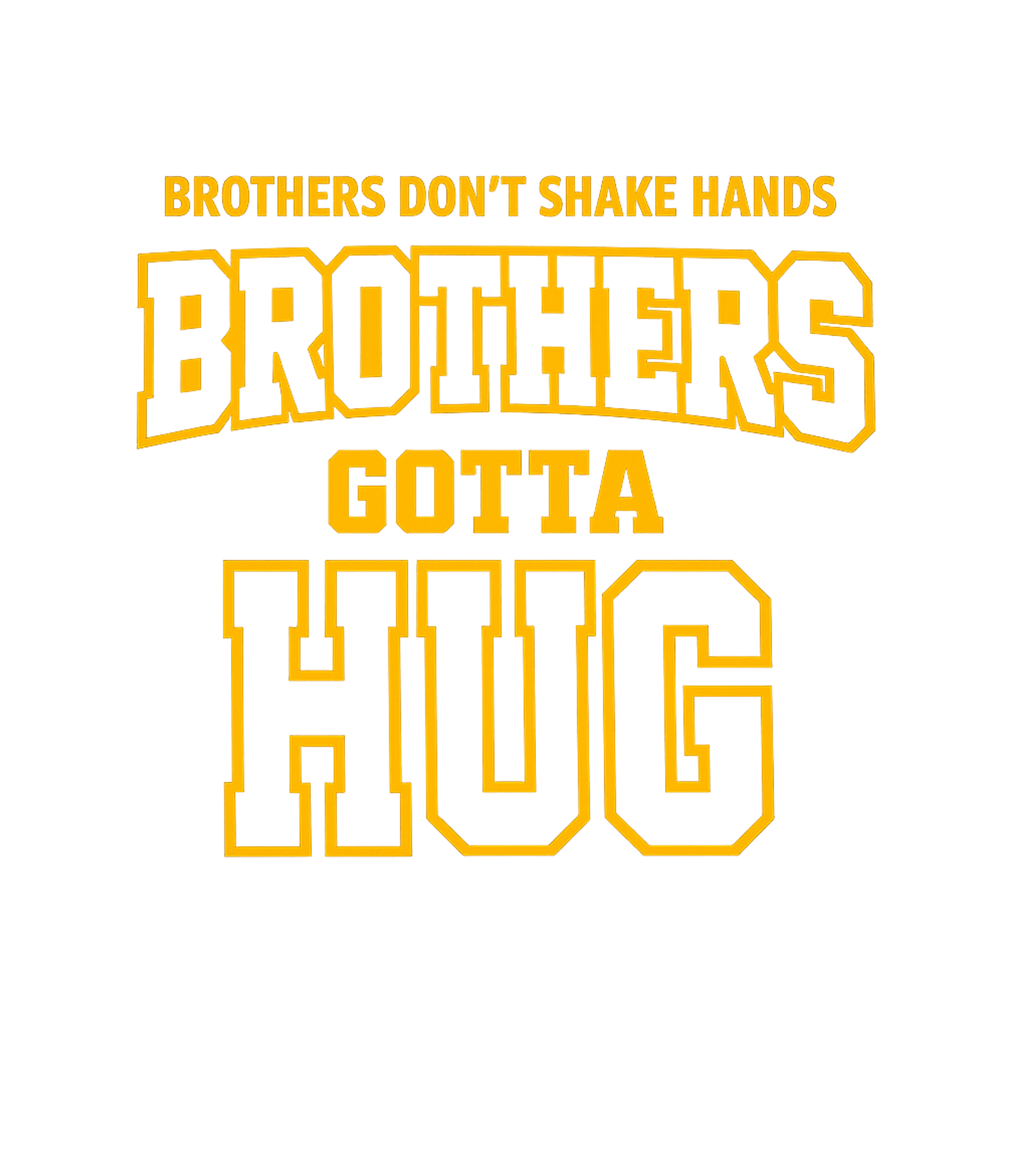 Brothers Gotta Hug Women's V-Neck Tee