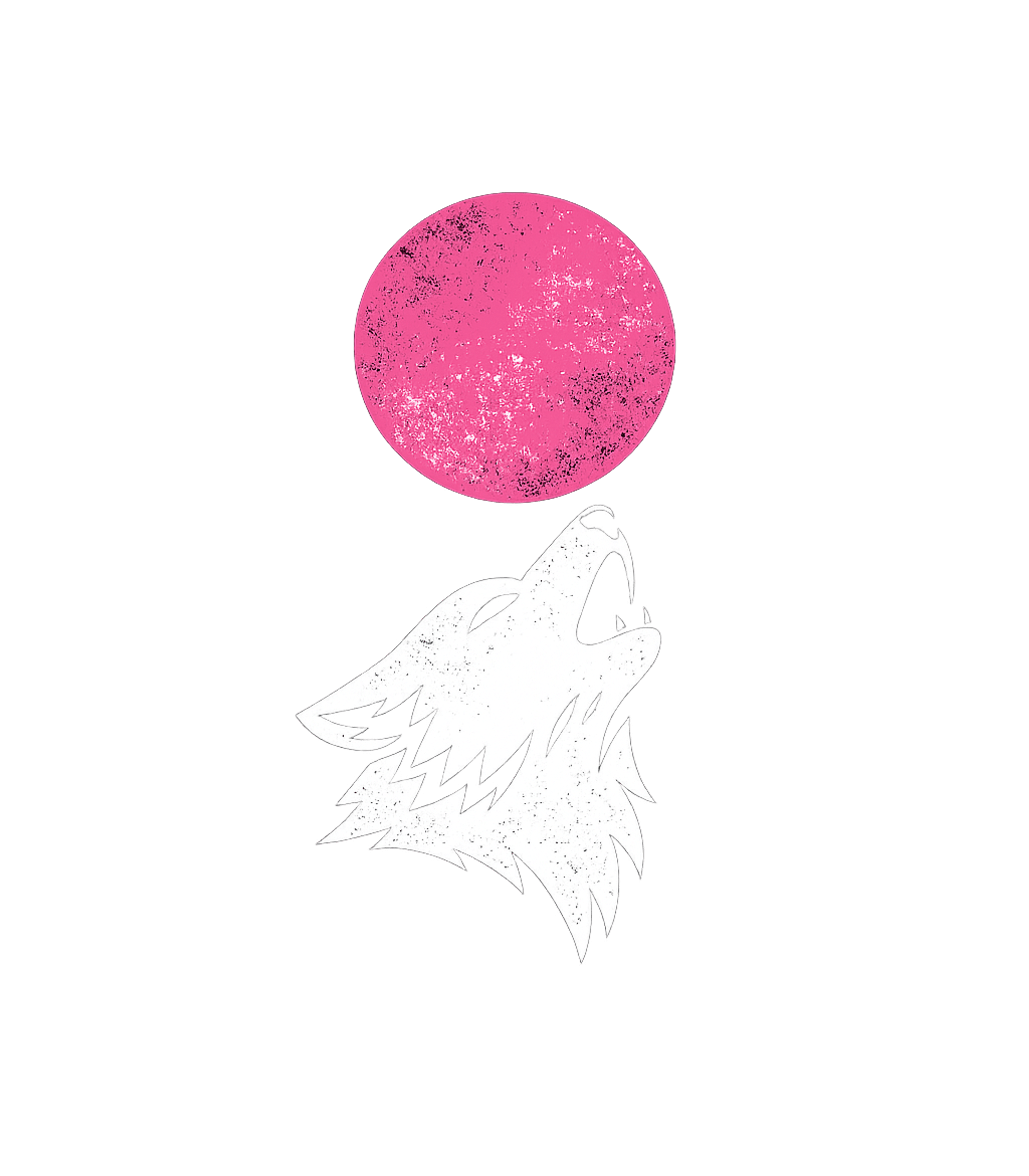 Bubble Moon Women's V-Neck Tee