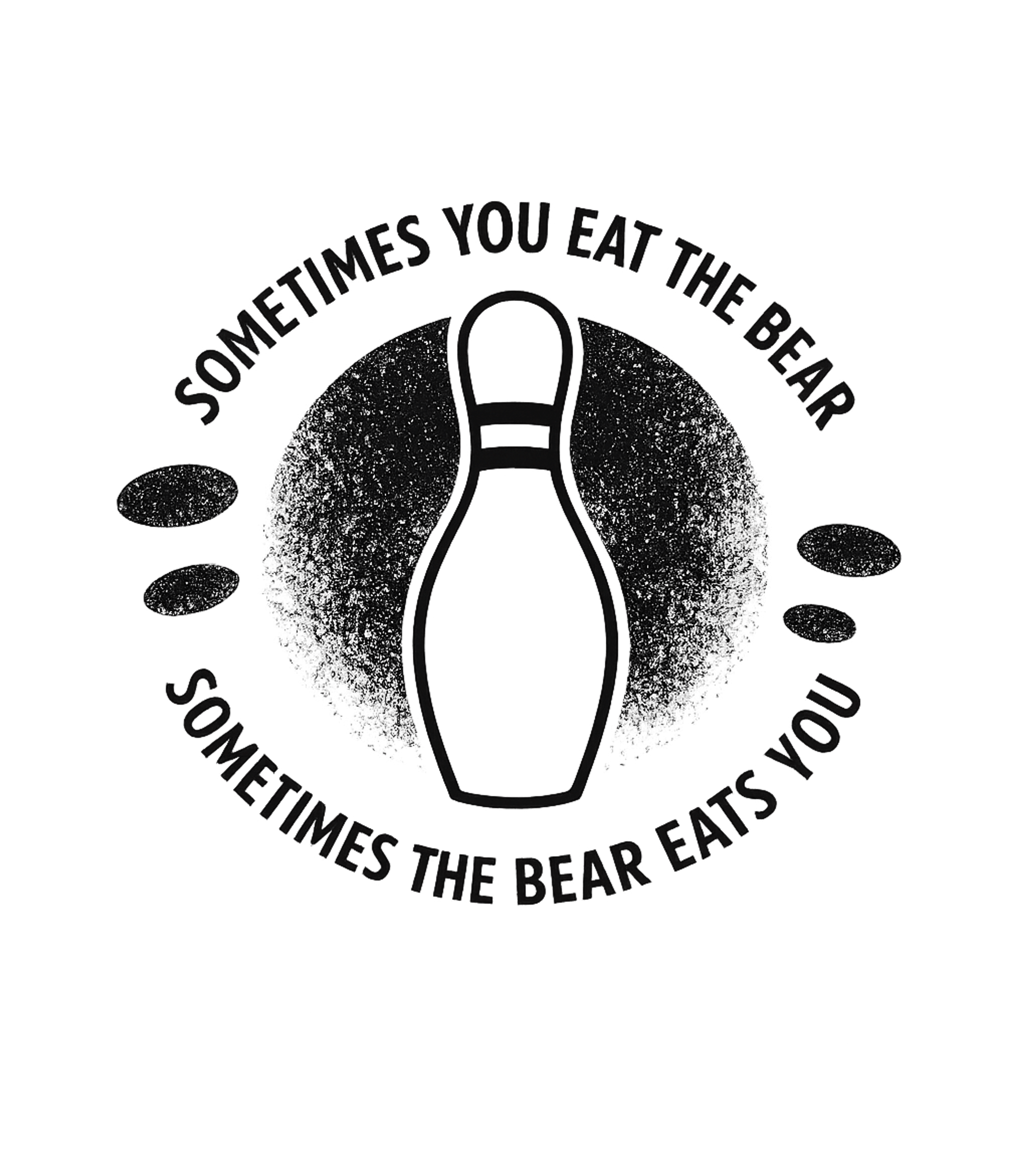 Bowling Bear Metaphor Graphic