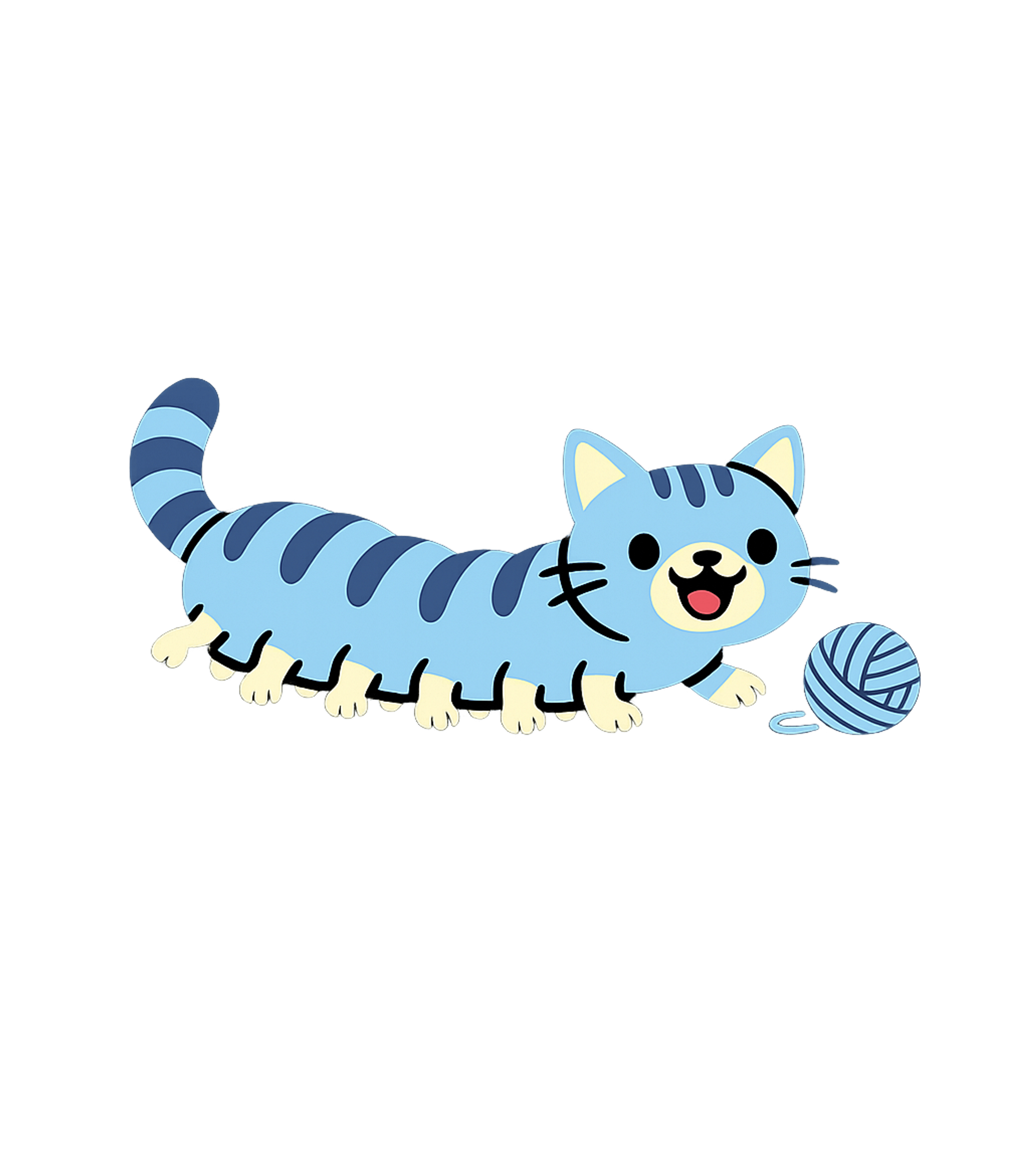 Caterpillar Cat Yarn Play