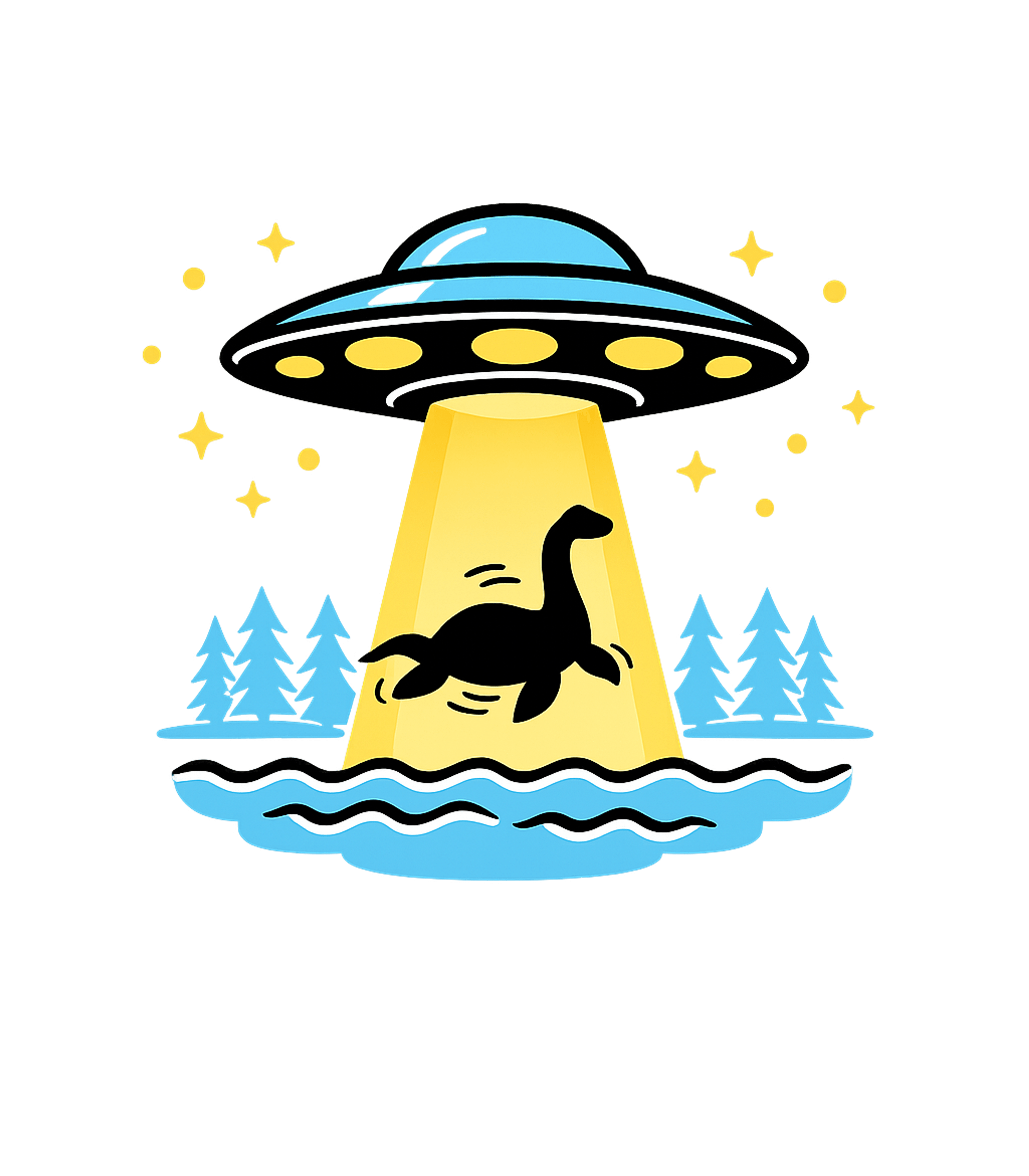 Nessie Abduction Women's V-Neck Tee