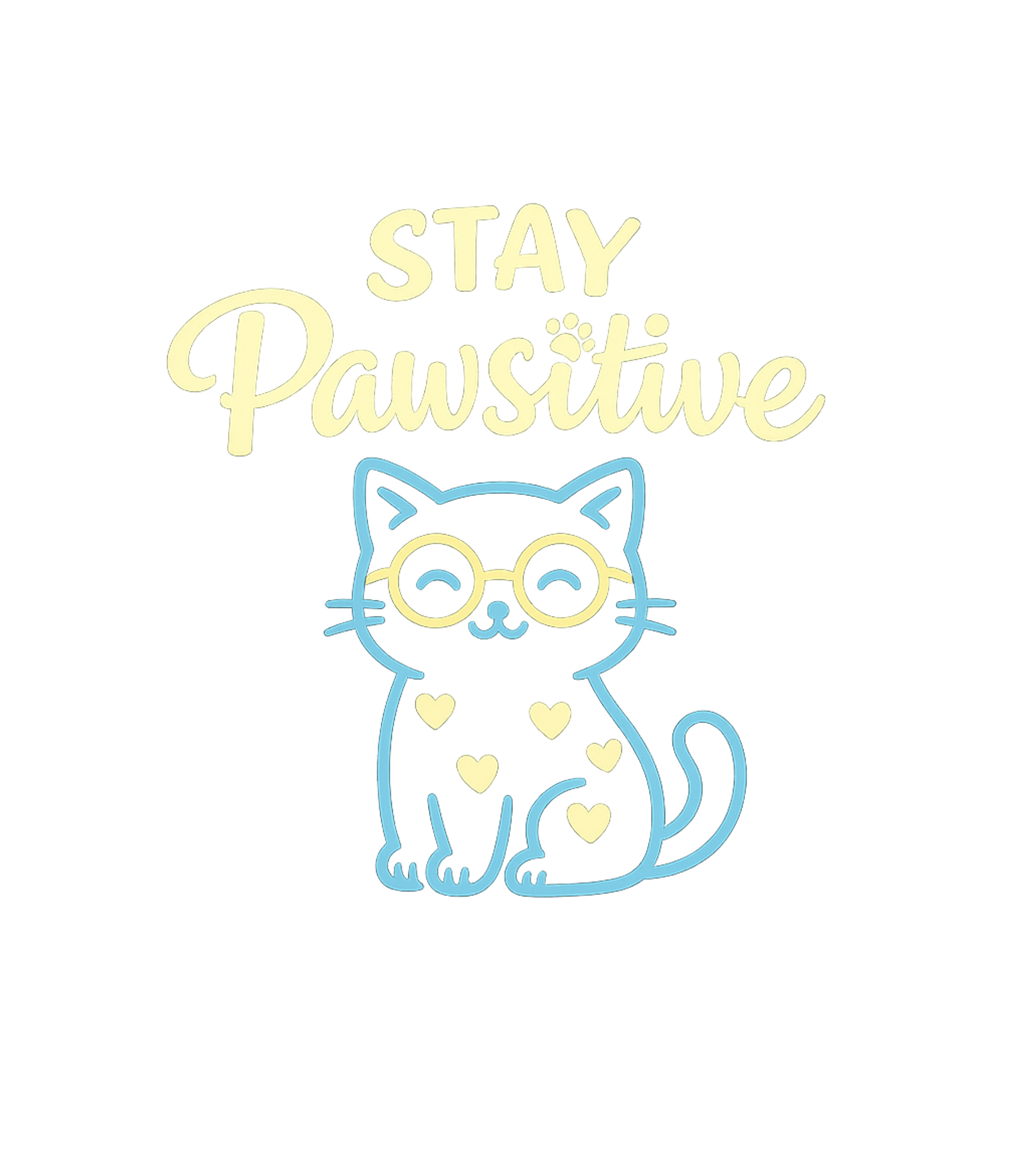 Stay Pawsitive Women's V-Neck Tee