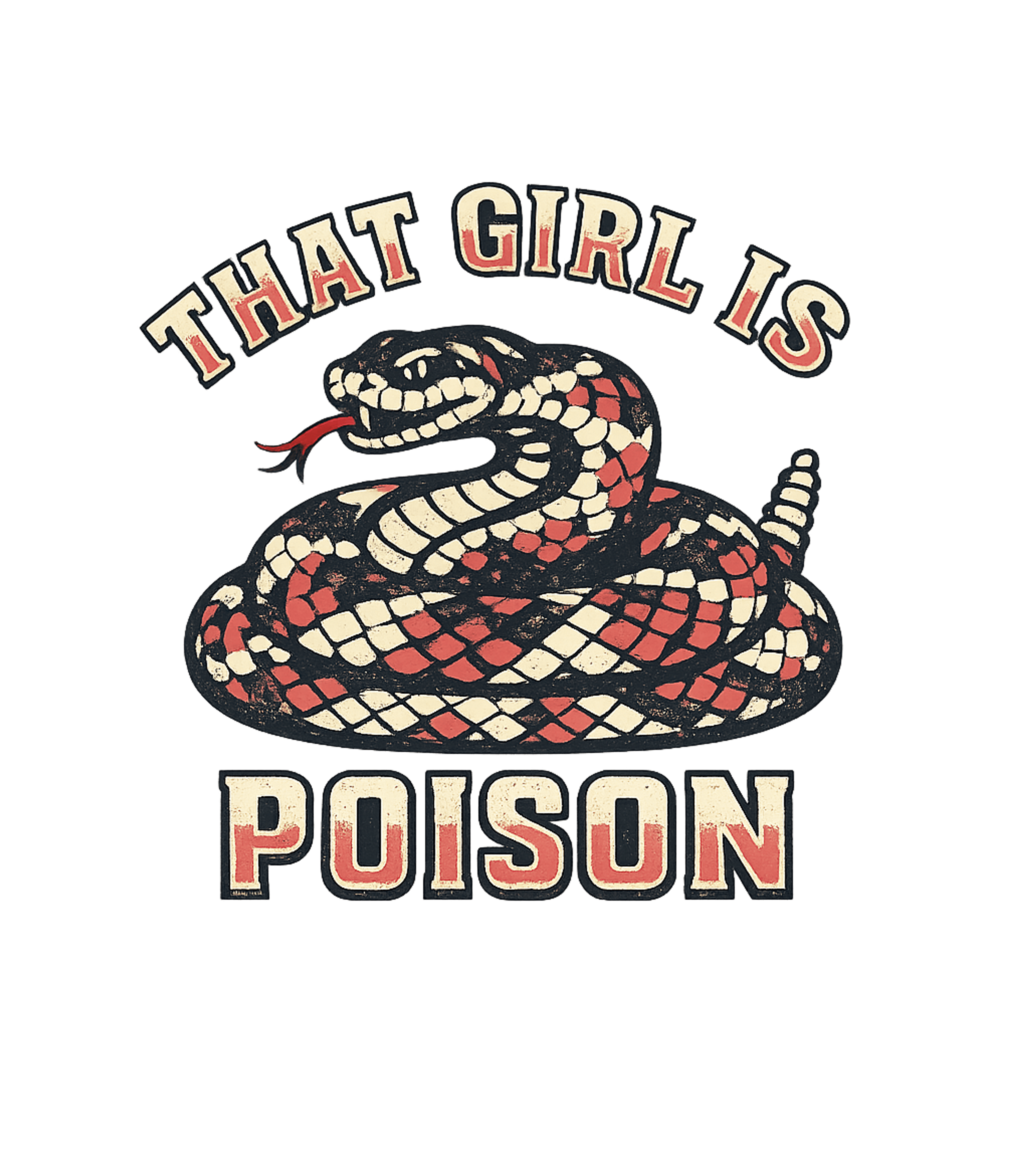 That Girl Is Poison Women's V-Neck Tee