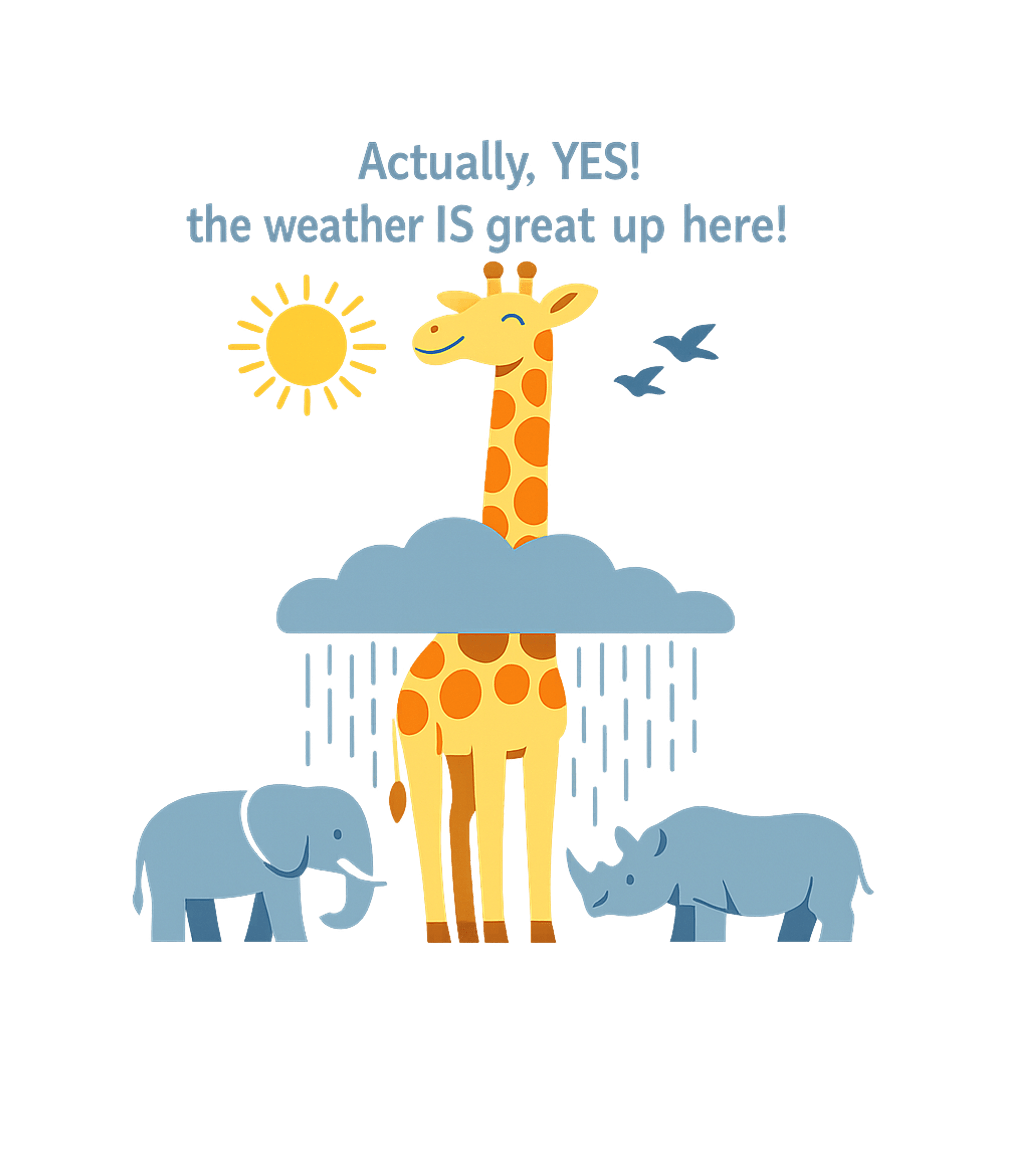 The Weather Is Great Up Here! Women's V-Neck Tee