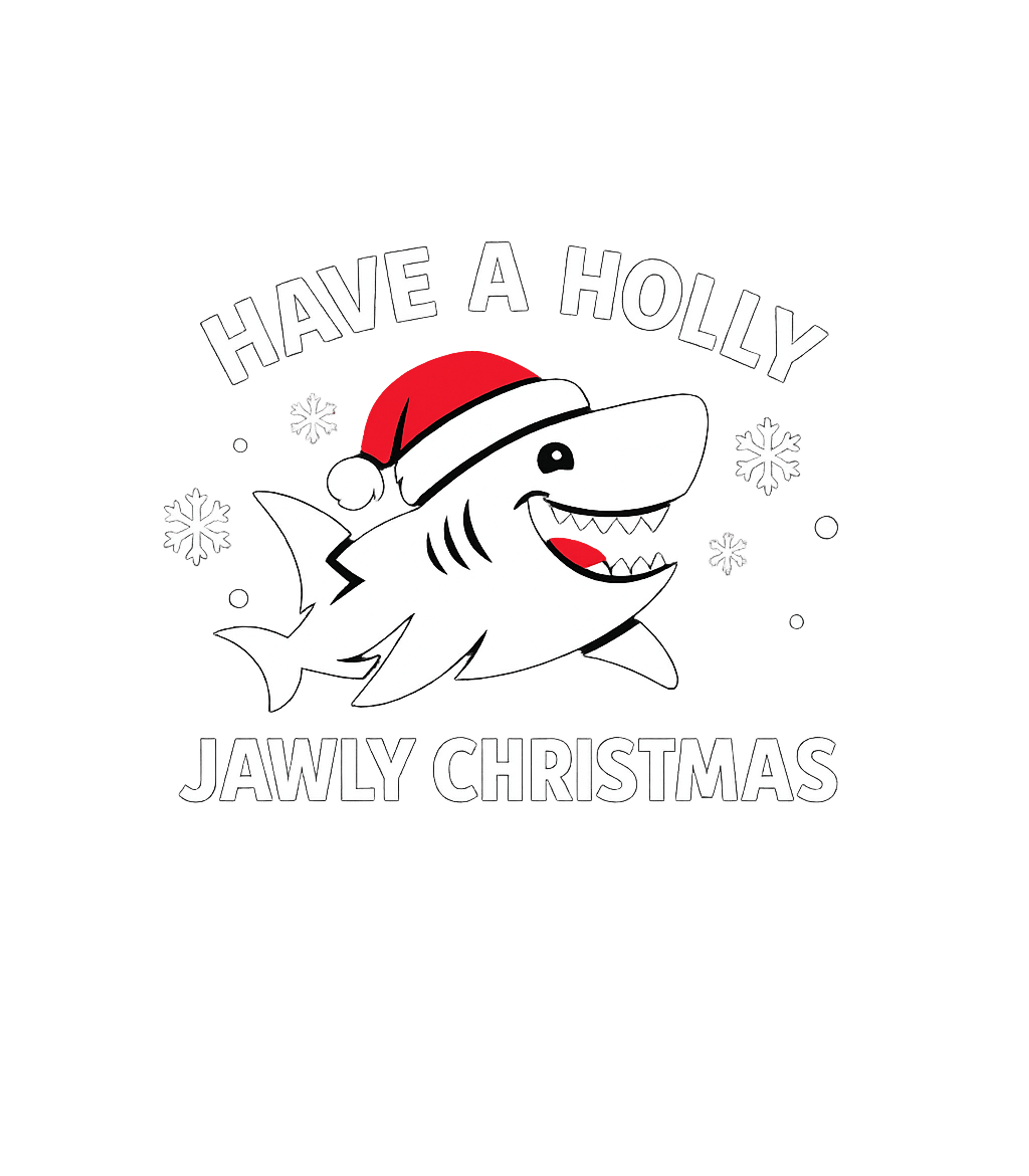 Holly Jawly Christmas Shark