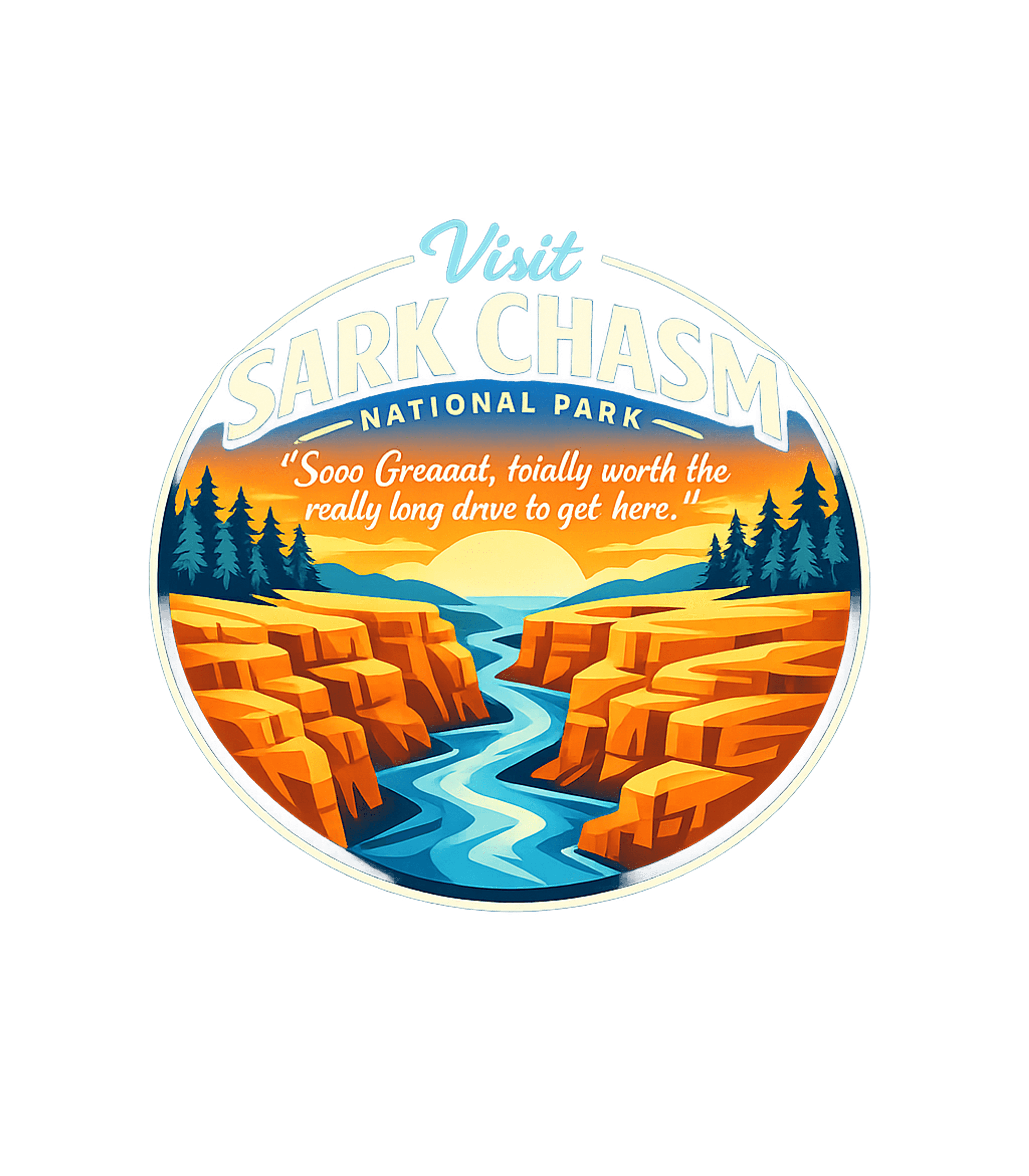 Visit Sark Chasm Men's Signature Tee