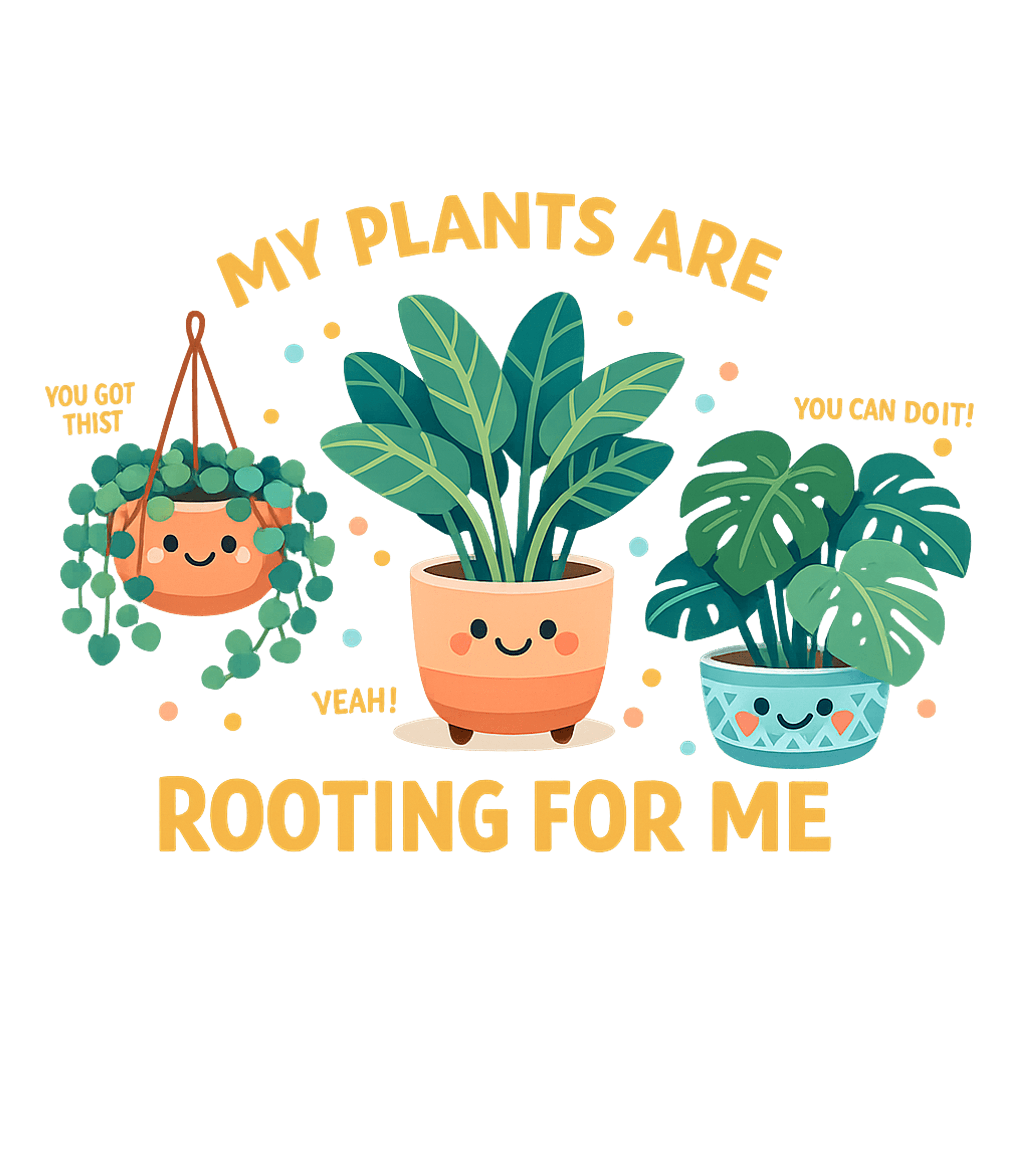 My Plants Are Rooting For Me Men's Signature Tee