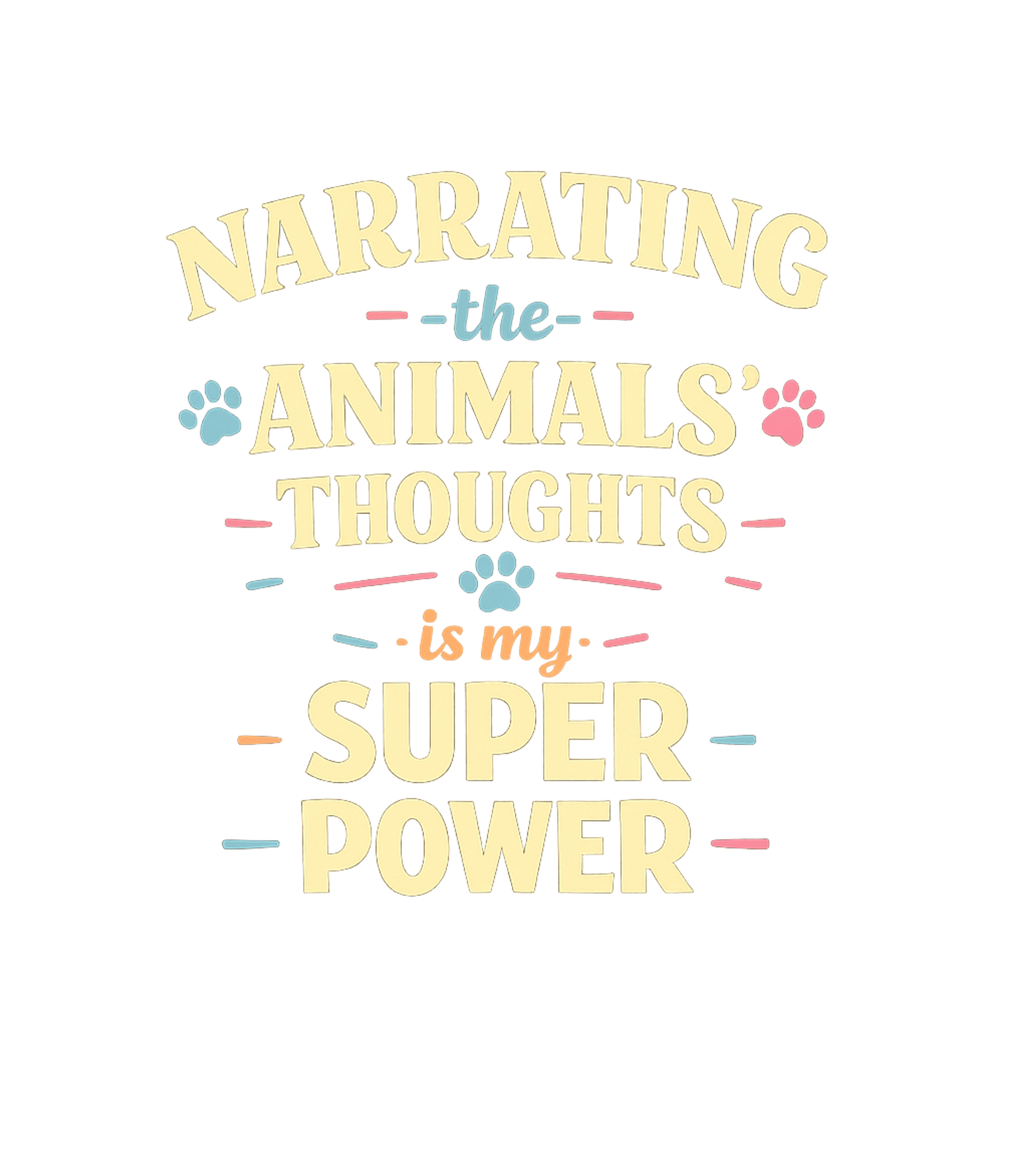 Narrating The Animals Thoughts Men's Signature Tee
