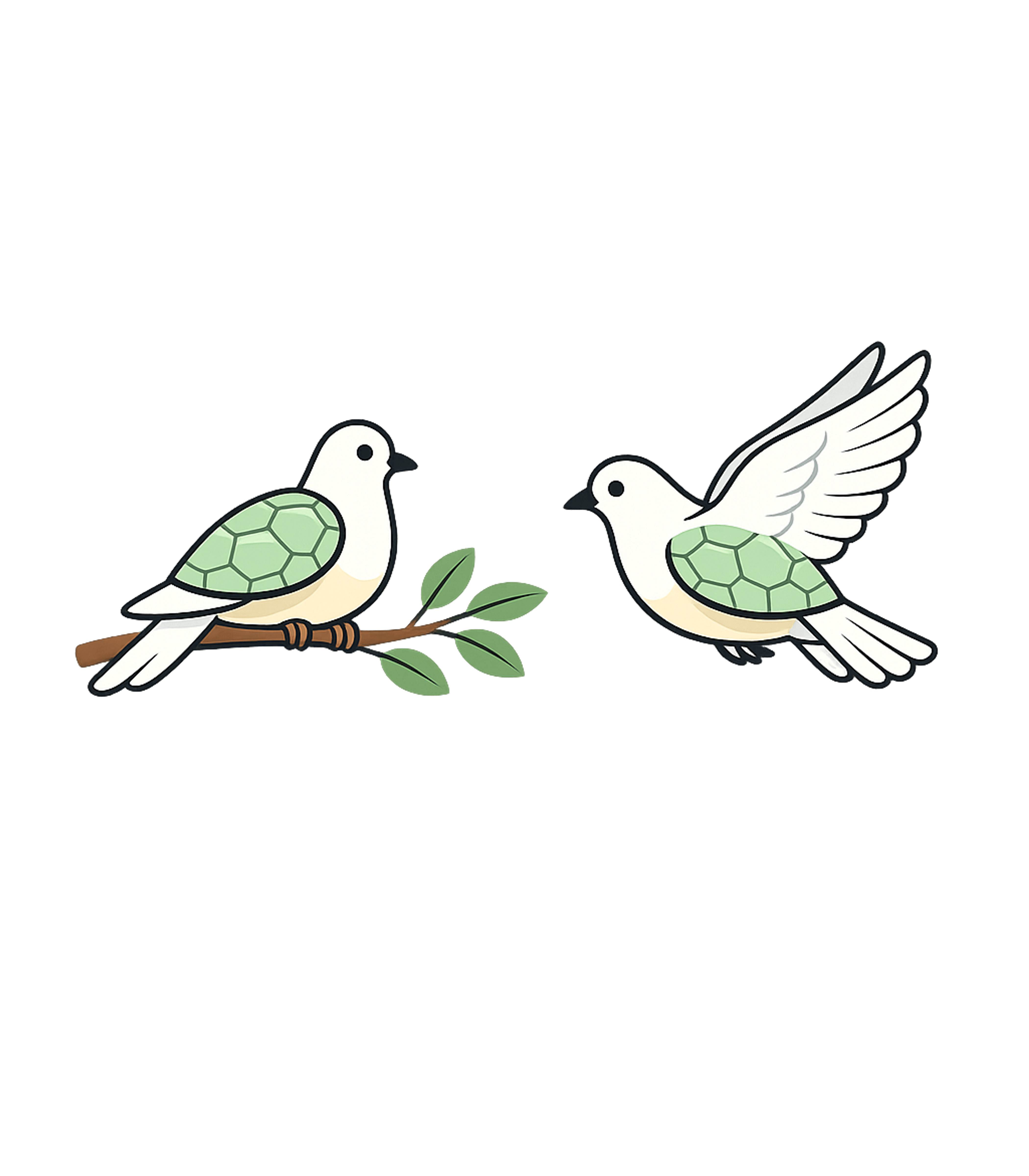 Cute Turtle Doves