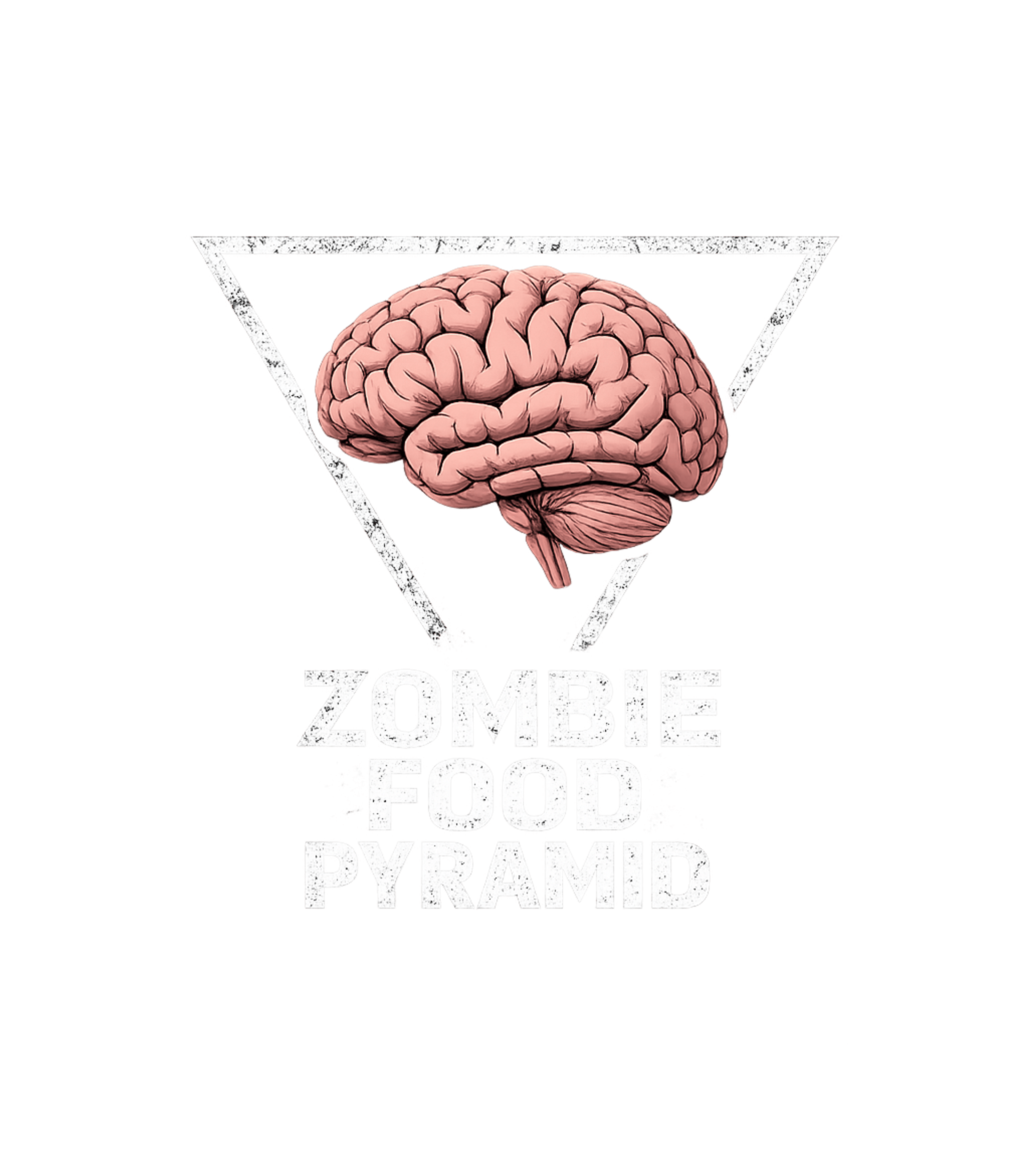 Zombie Food Pyramid Women's V-Neck Tee