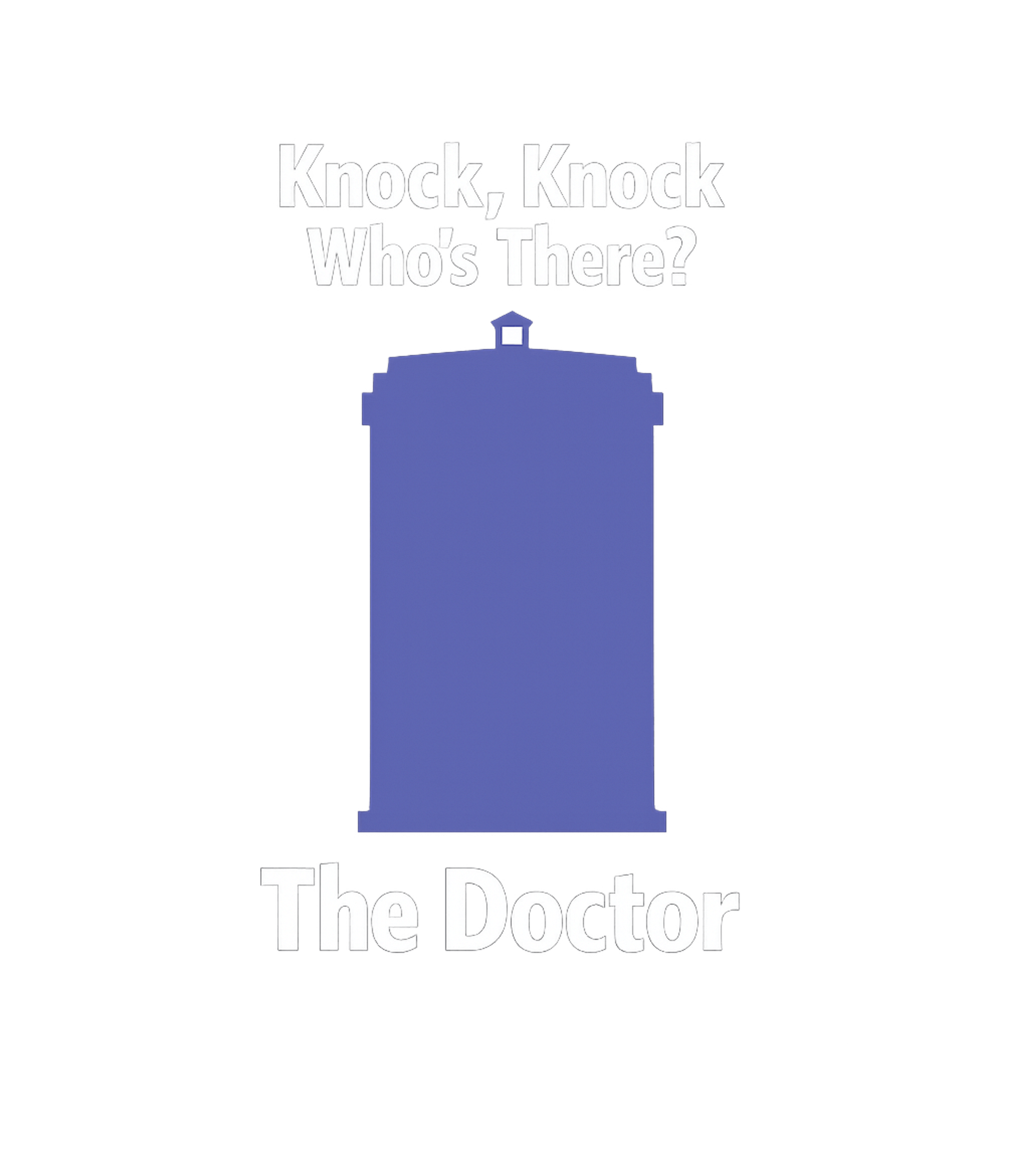Knock Knock! Who's There? The Doctor Women's V-Neck Tee