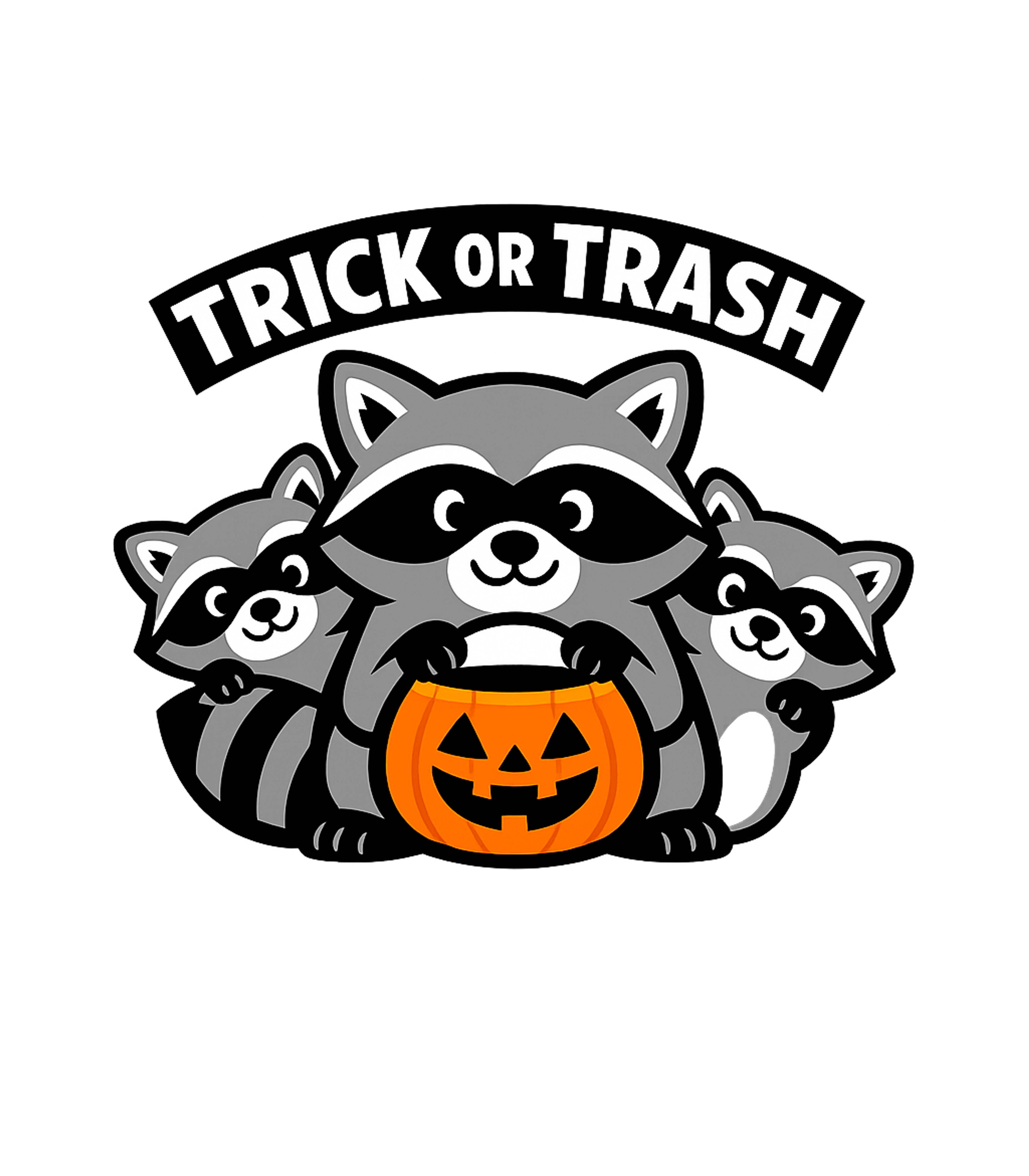 Trick or Trash Raccoons