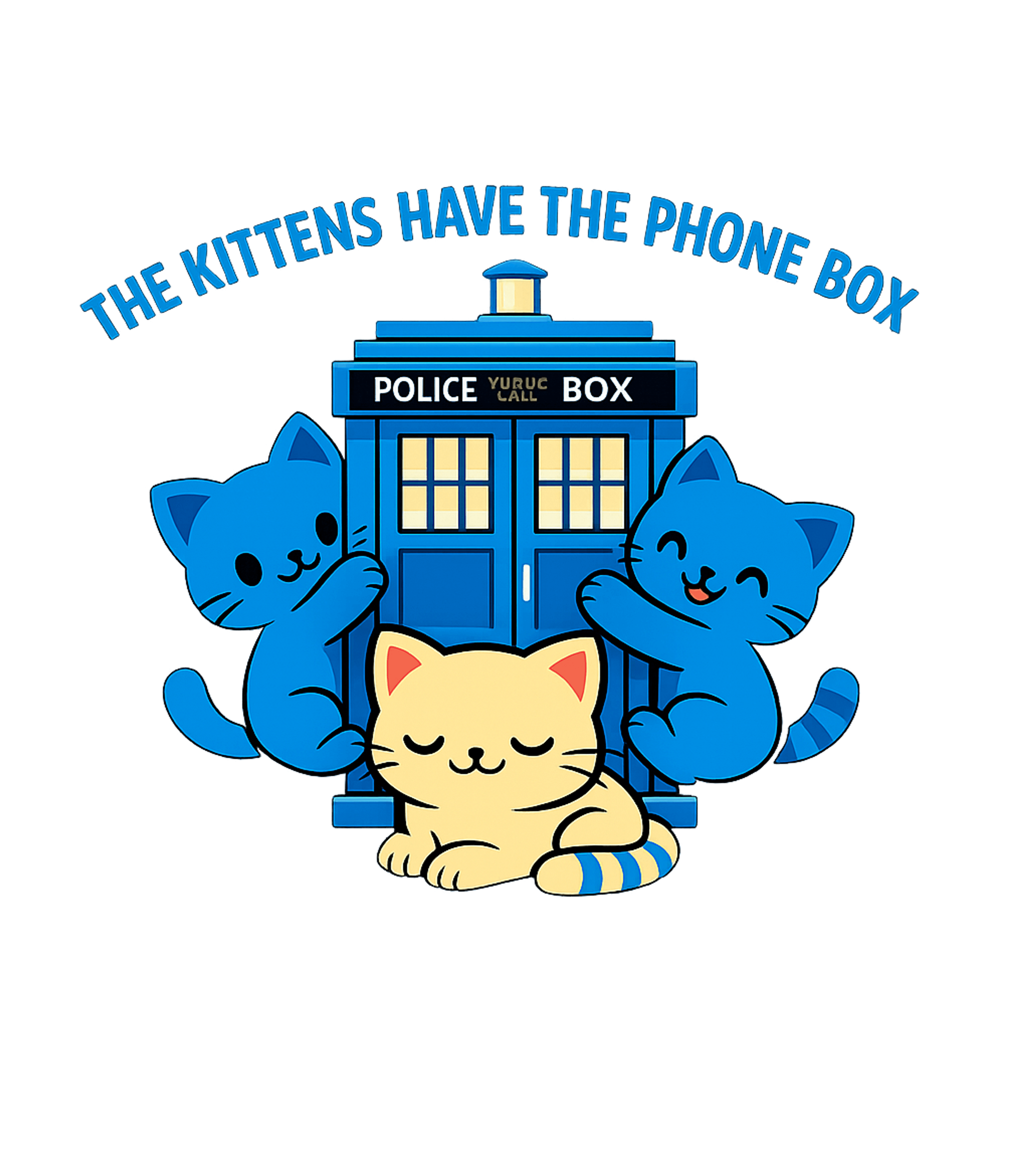 The Kittens Have The Phone Box Women's V-Neck Tee