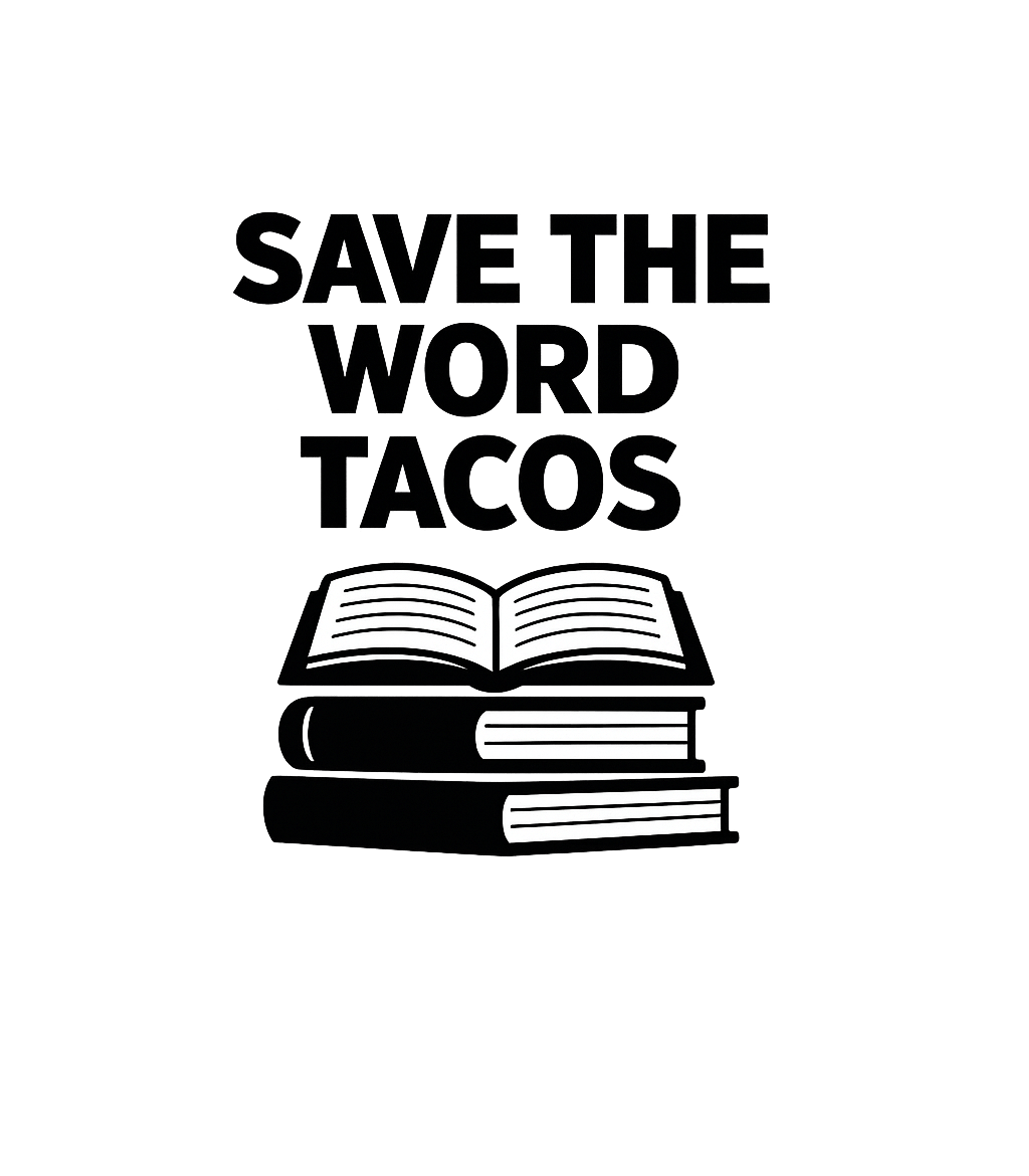 Save The Word Tacos Women's V-Neck Tee