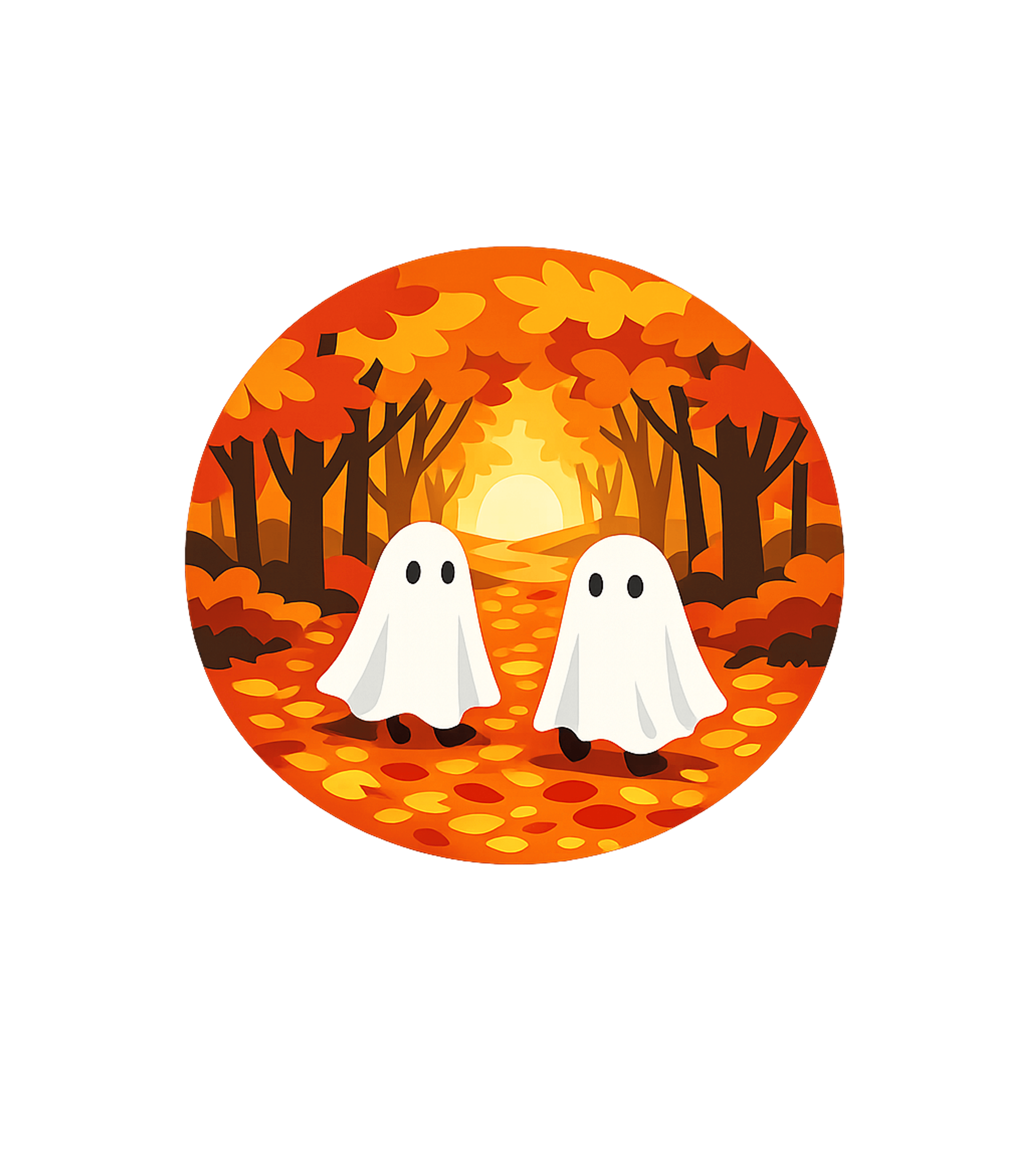 Cute Autumn Ghosts