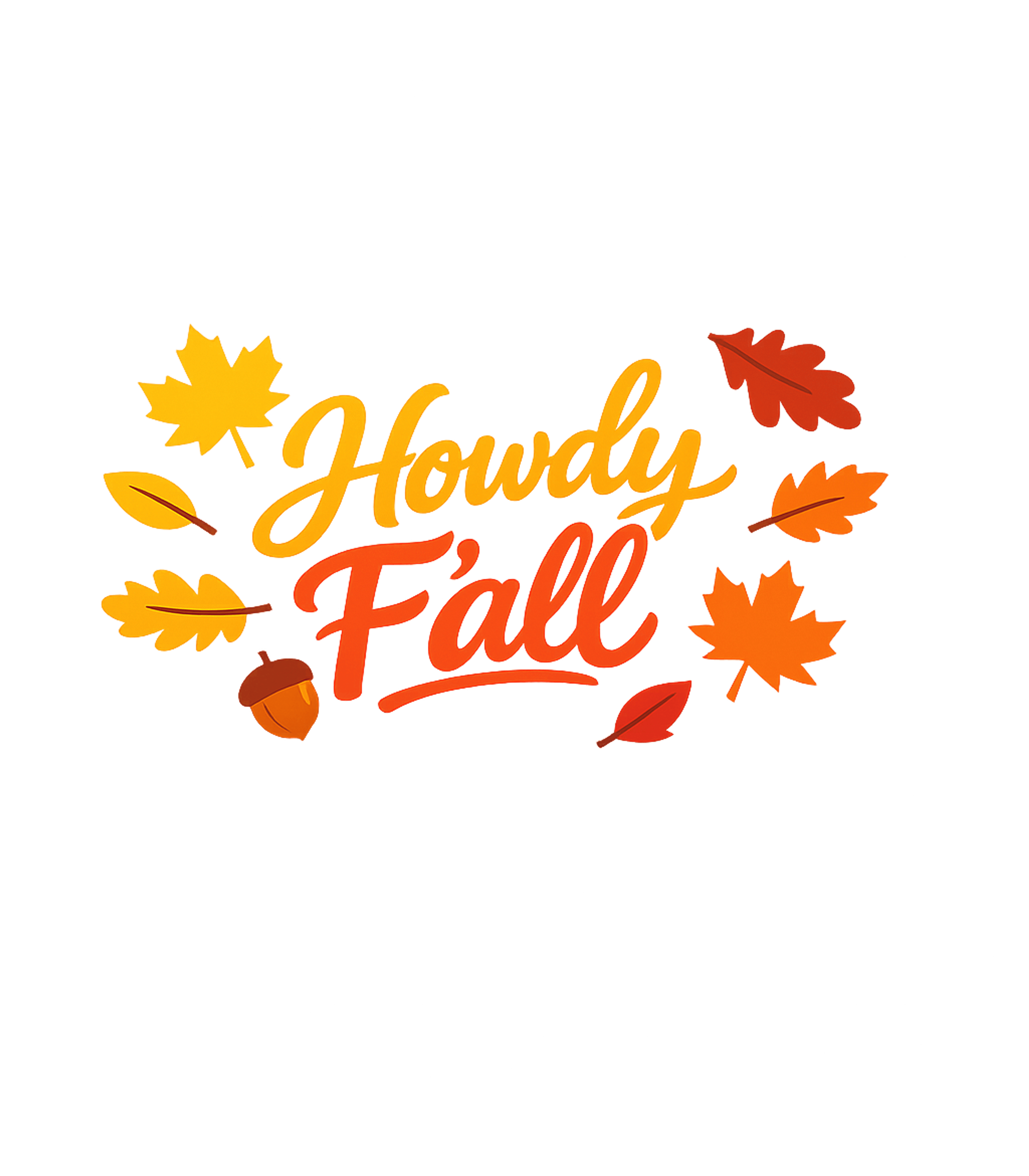 Howdy Fall Leaves
