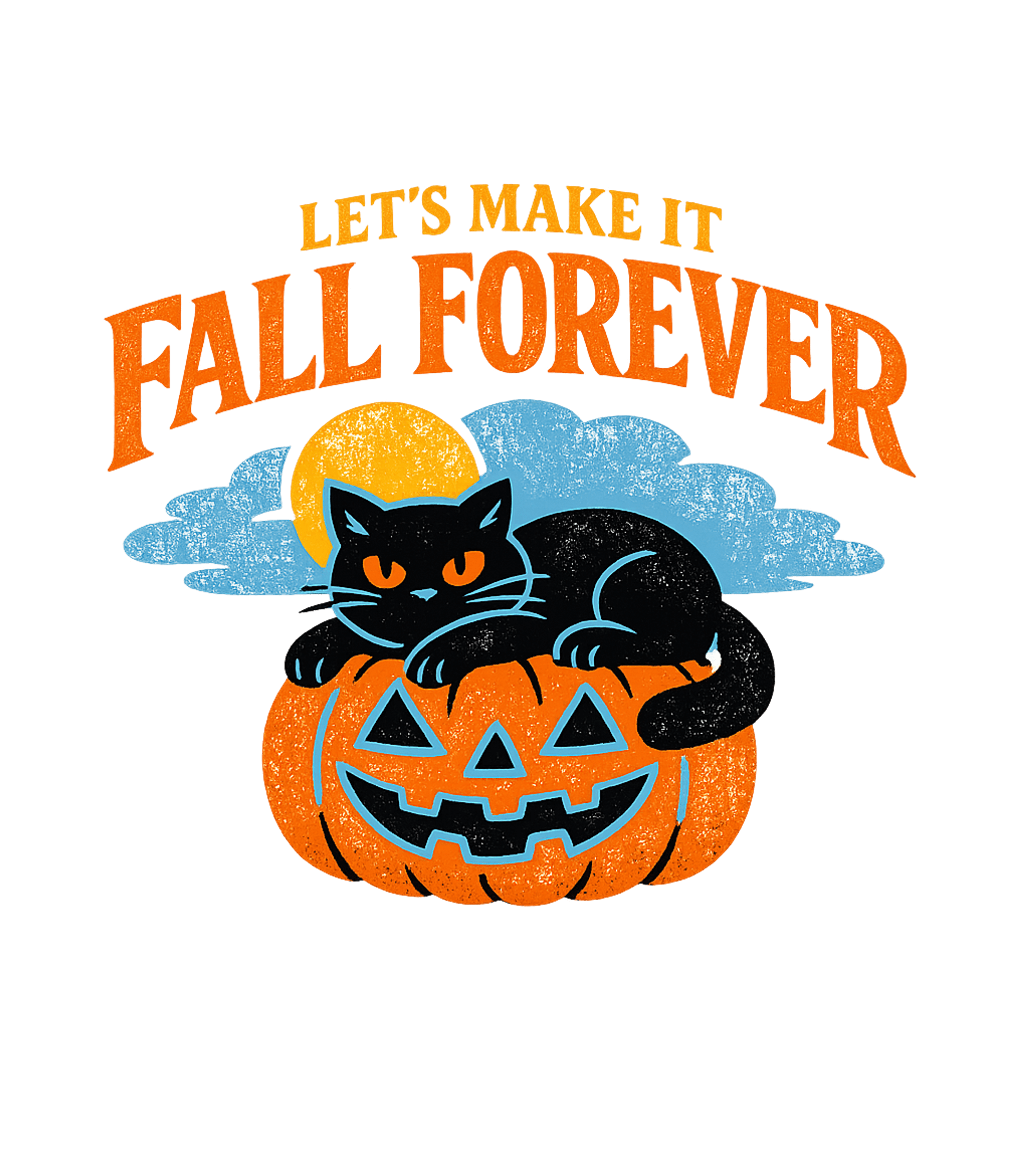 Fall Forever Cat Pumpkin