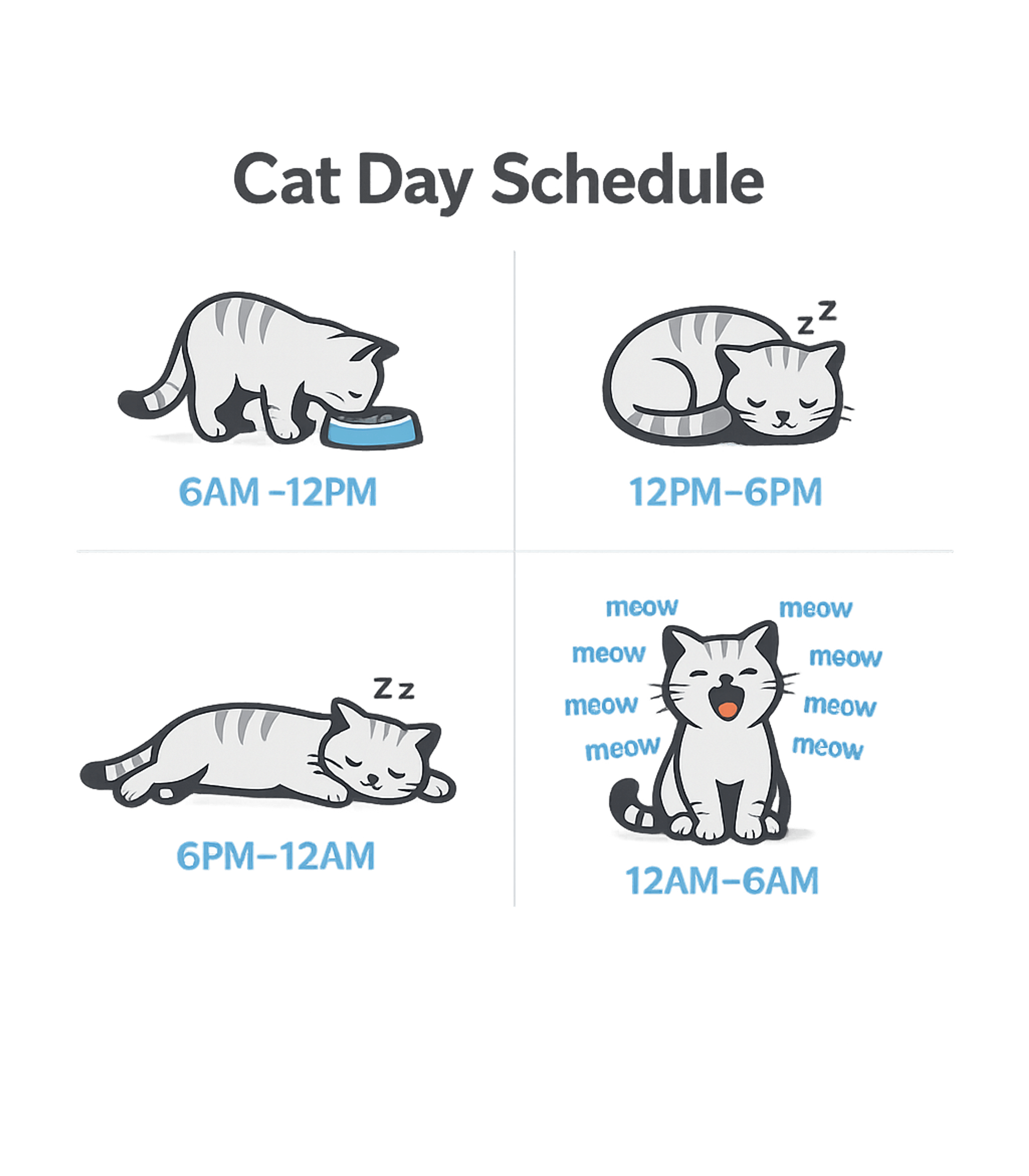 Cat Day Schedule