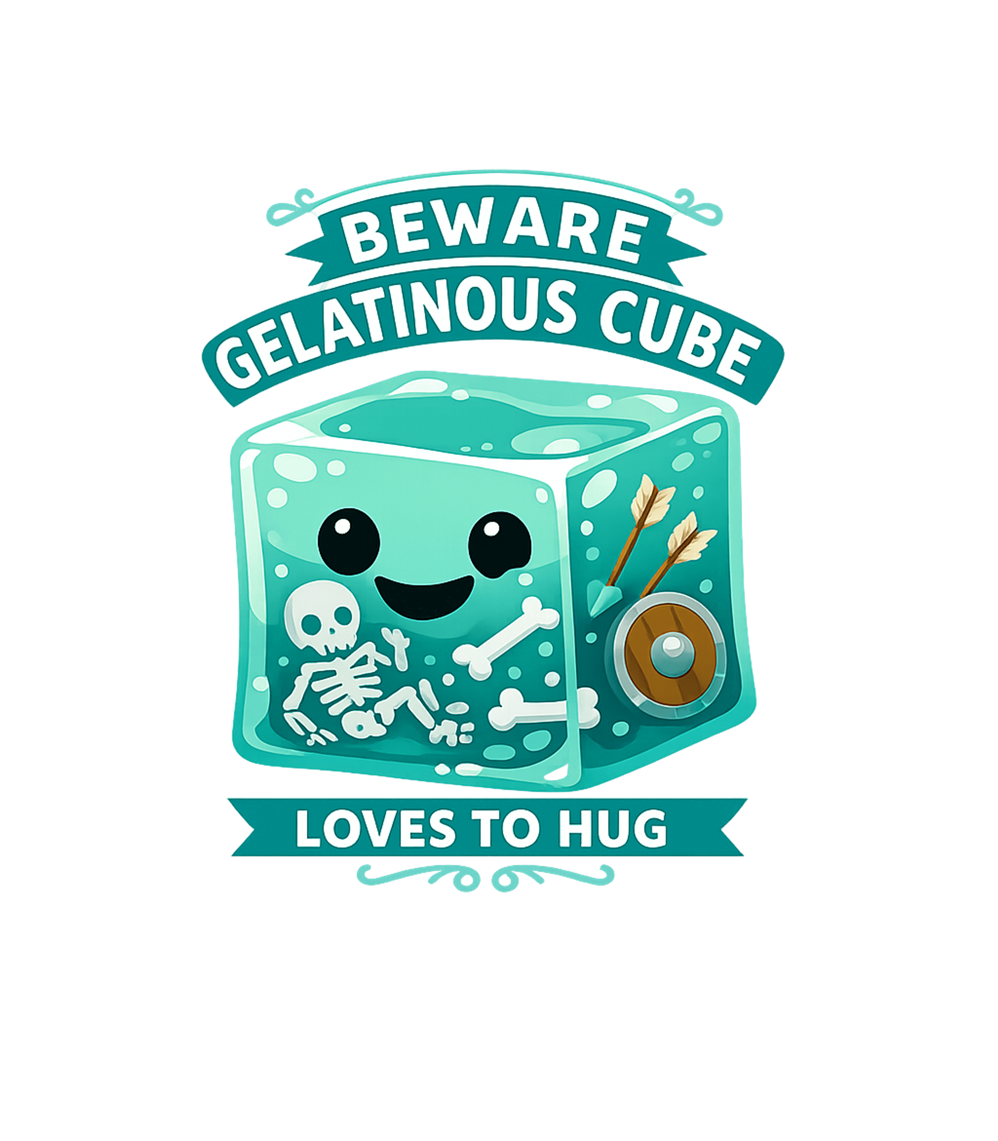 Gelatinous Cube Loves To Hug Women's V-Neck Tee