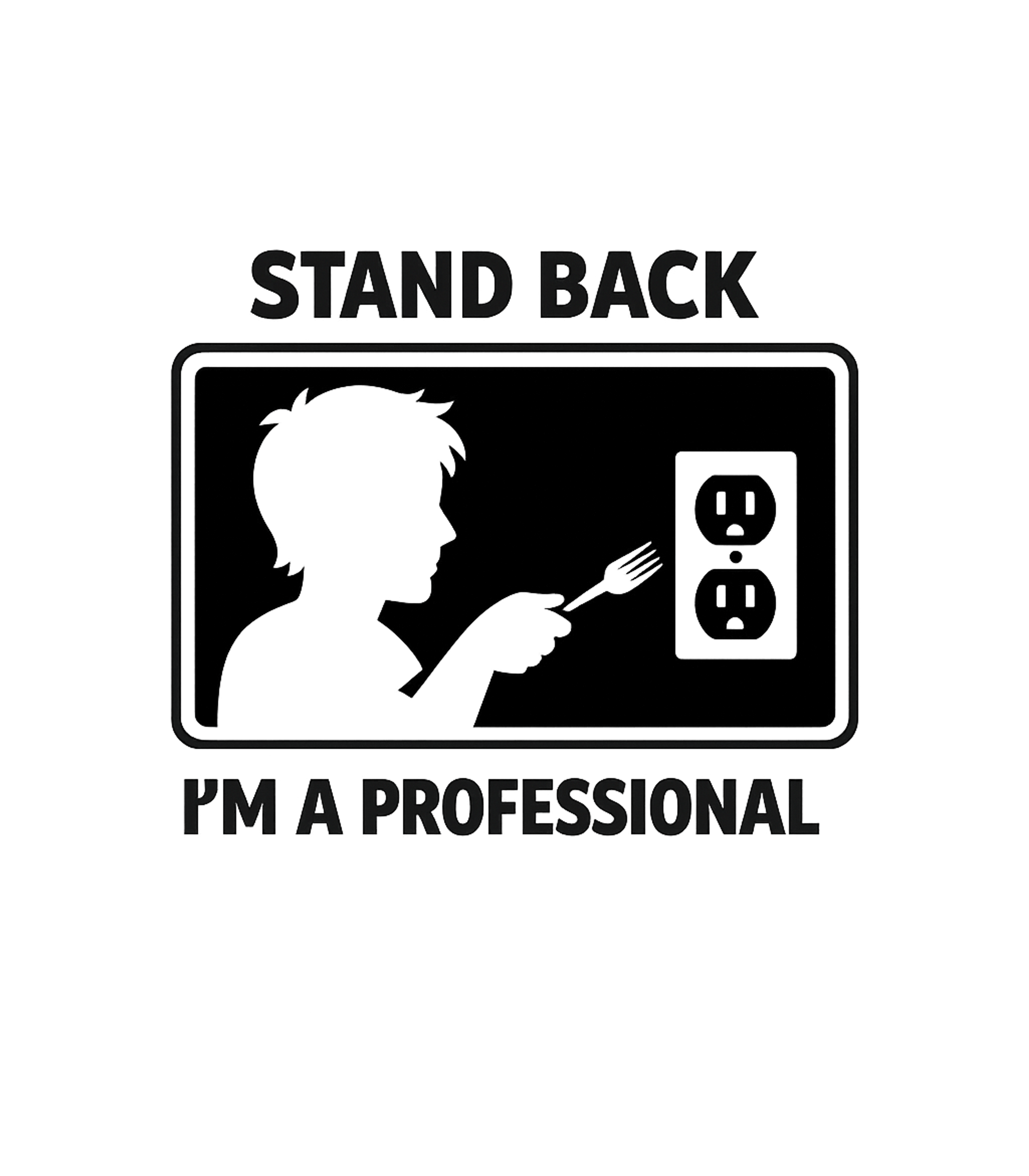 Stand Back, I'm A Professional Women's V-Neck Tee