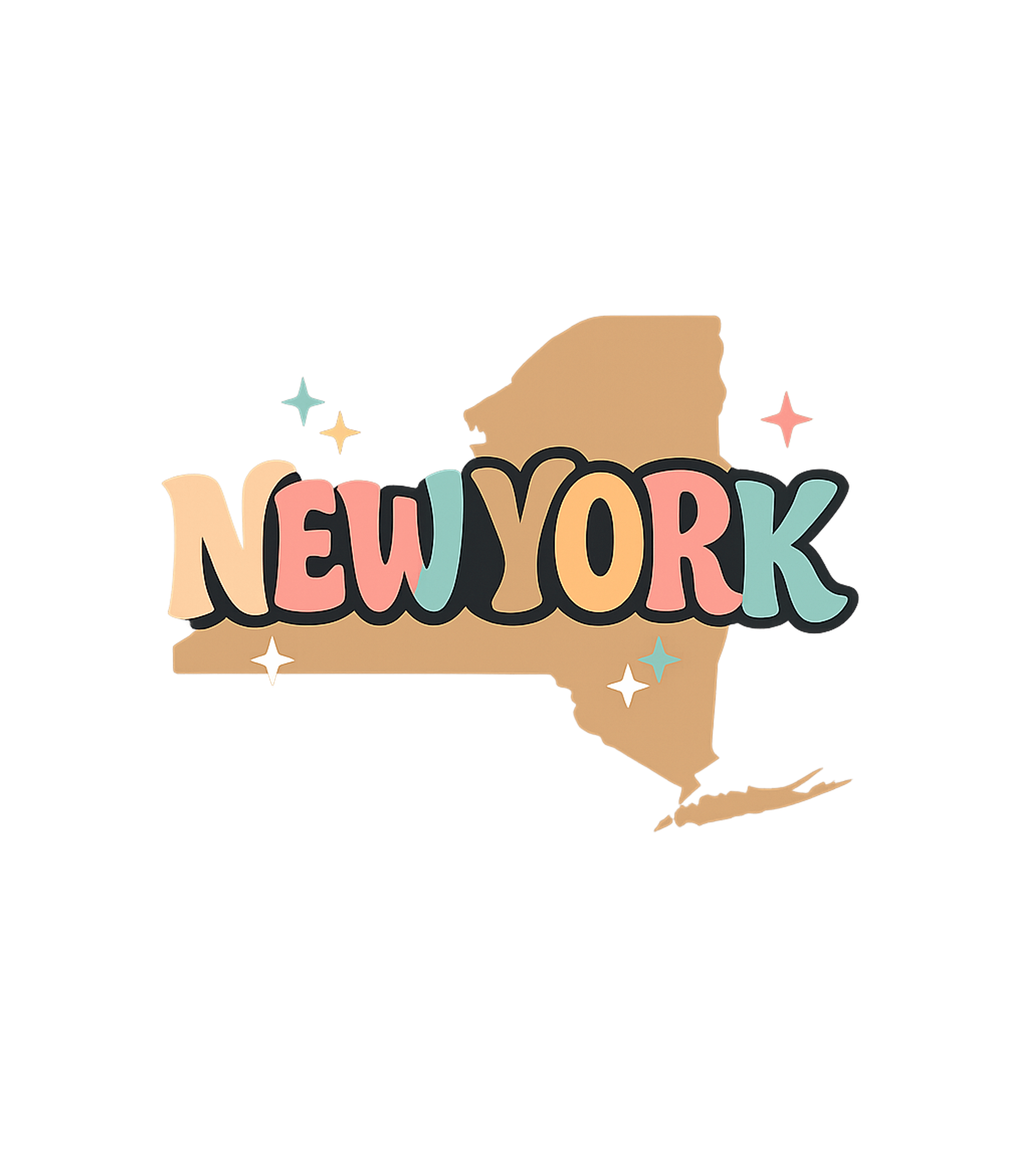 New York Pastel Basic T-Shirt