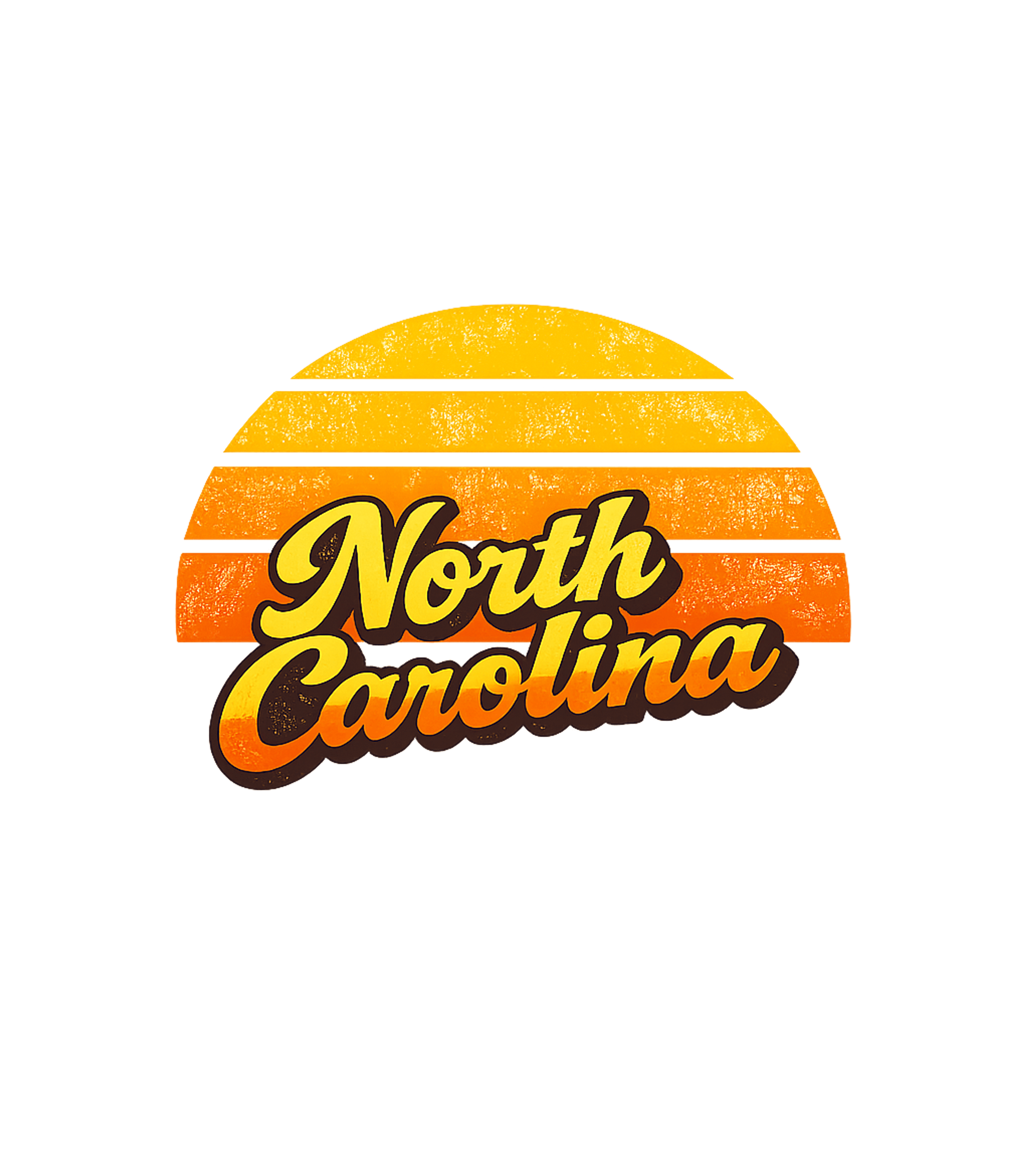 North Carolina Retro Sunset