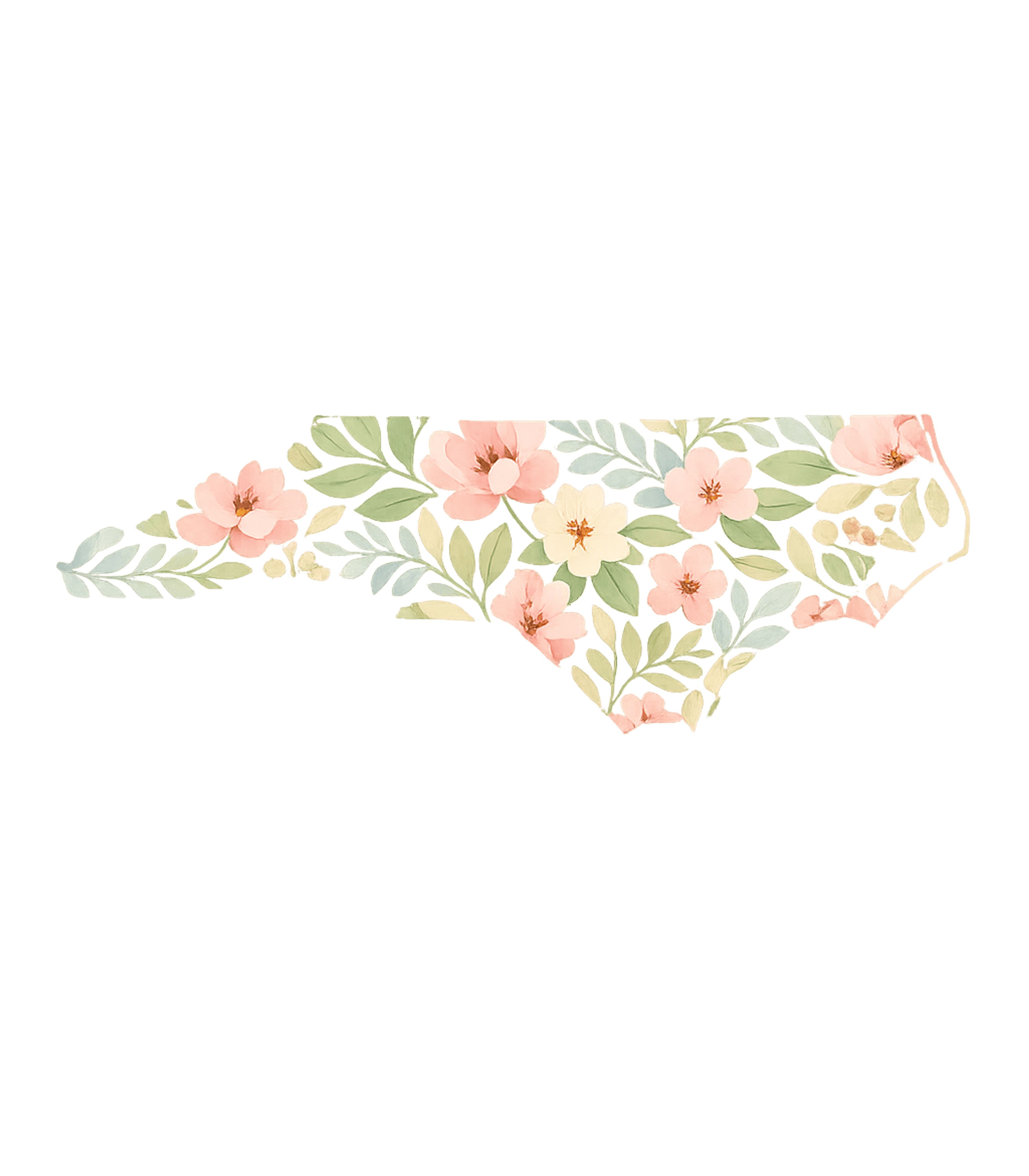 North Carolina Floral Map