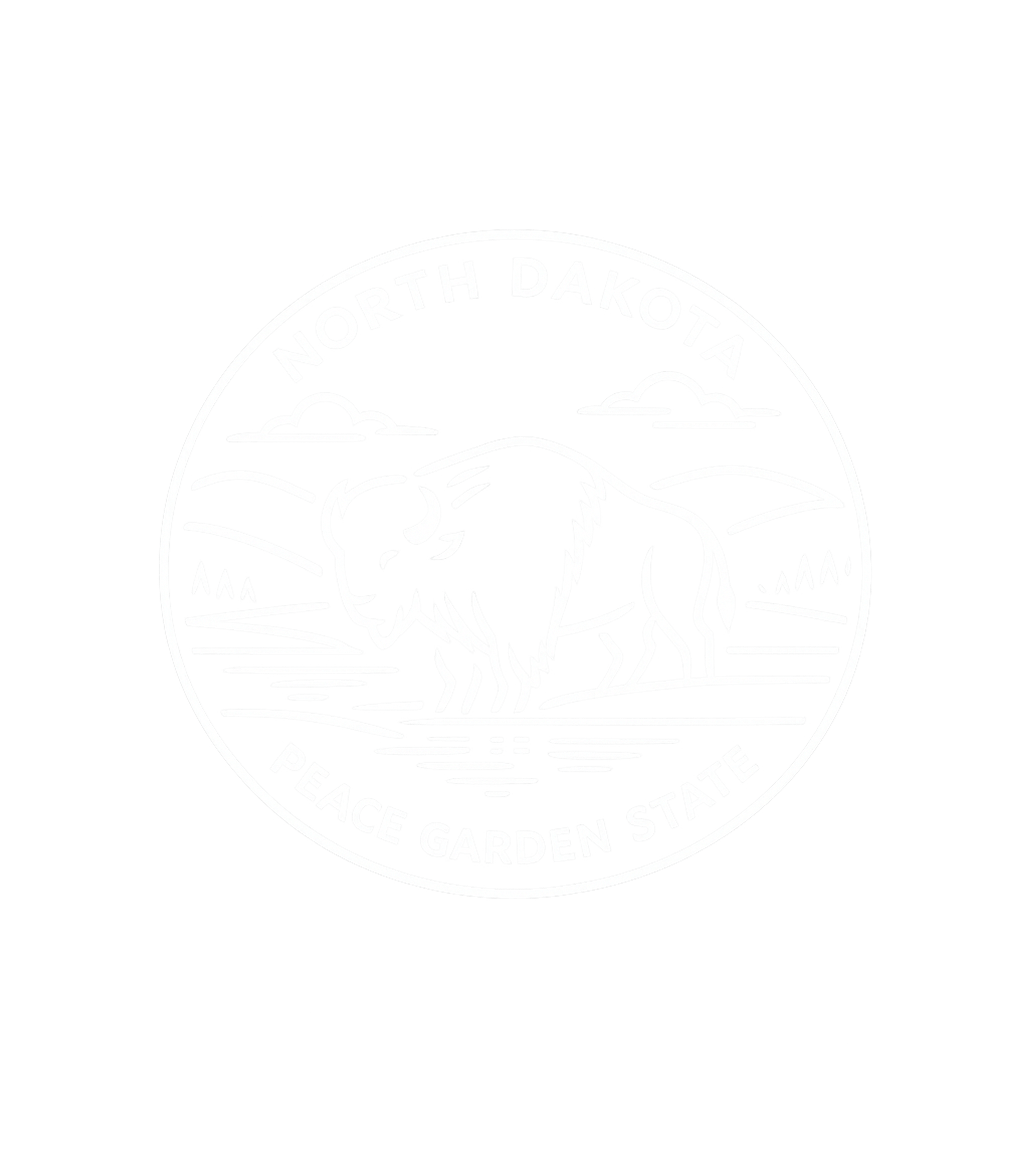 North Dakota Bison Emblem