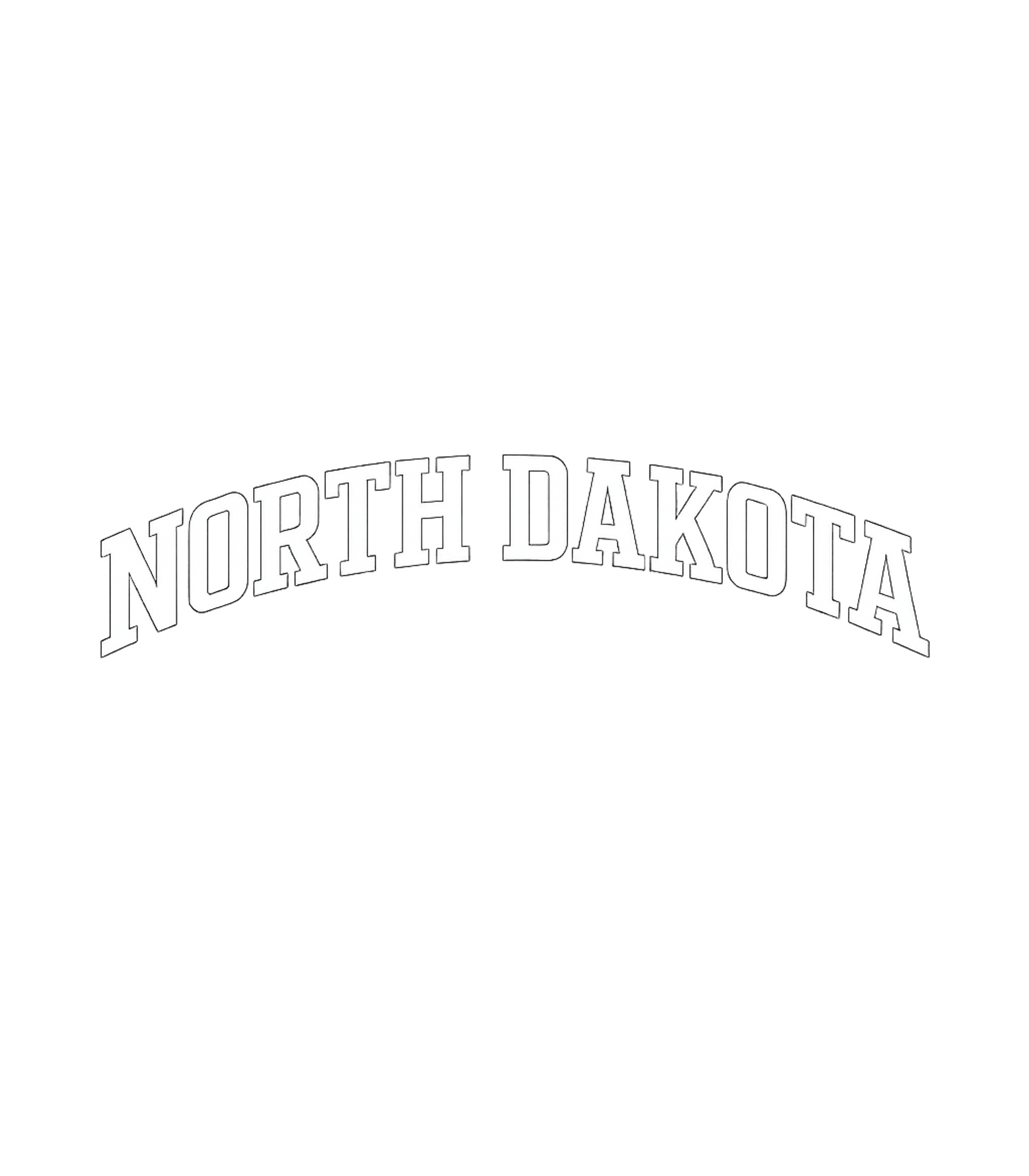 North Dakota Varsity State Premium Cotton Hoodie