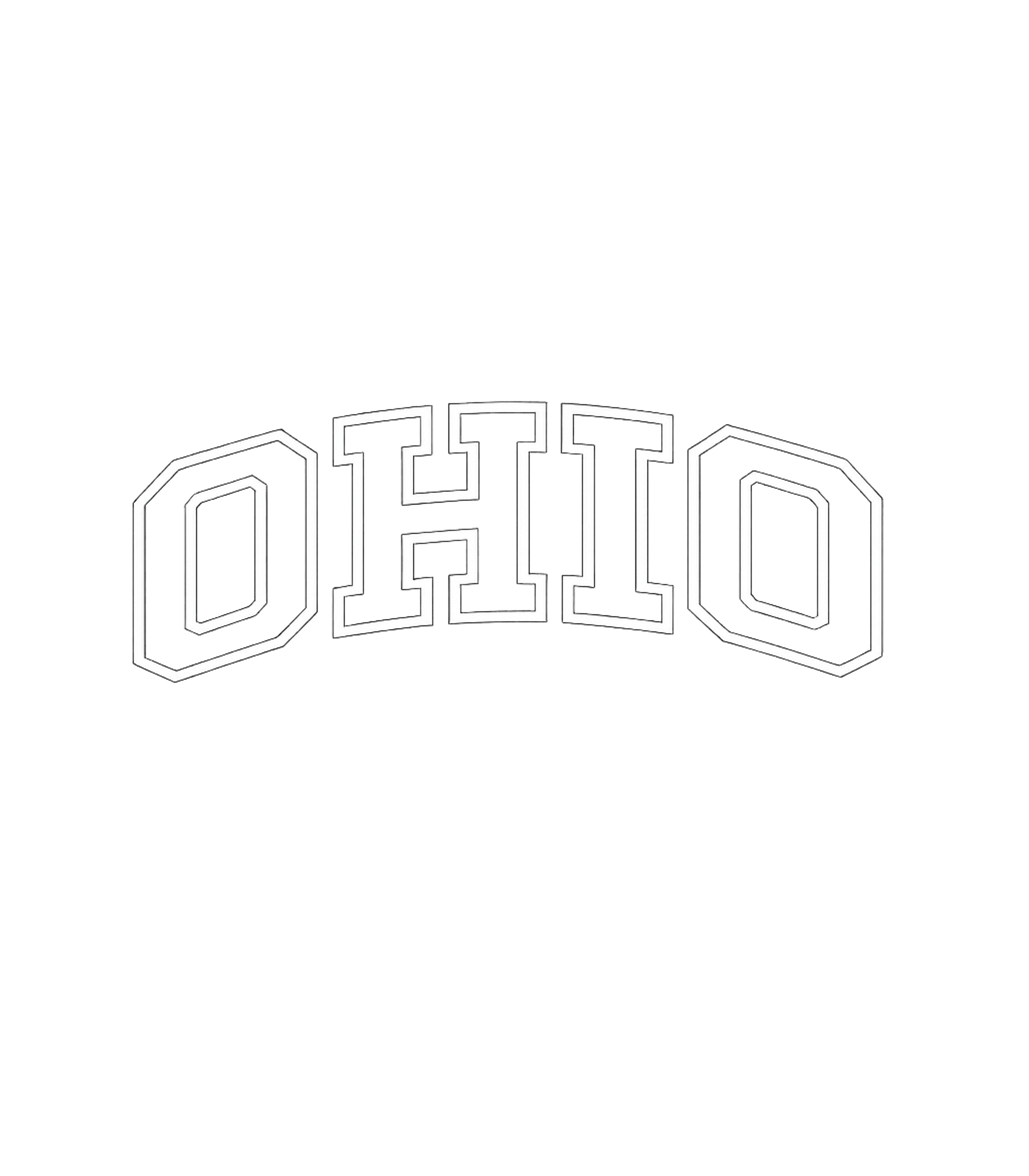 Ohio Trendy State Premium Heavyweight T-shirt