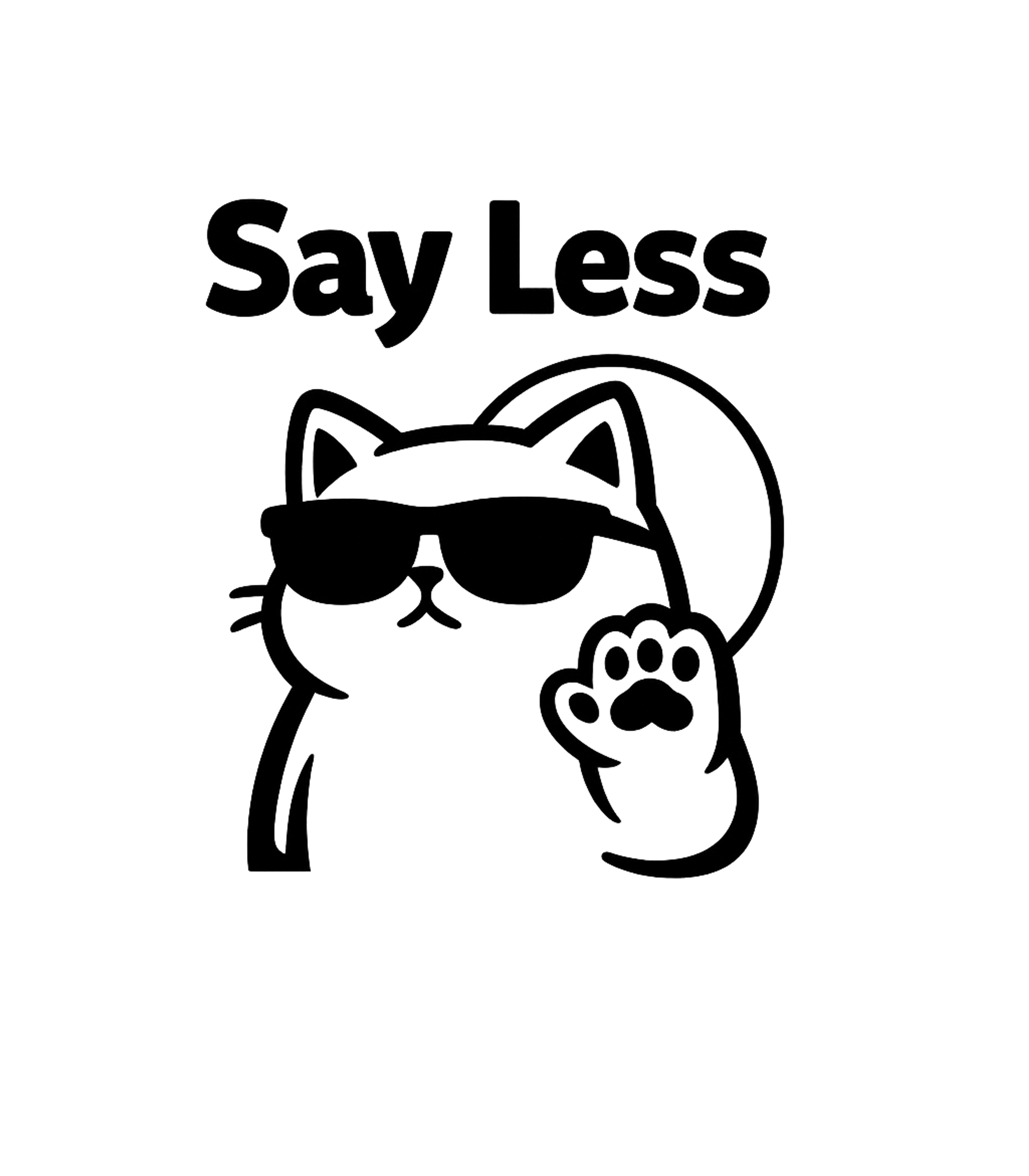 Say Less Women's V-Neck Tee