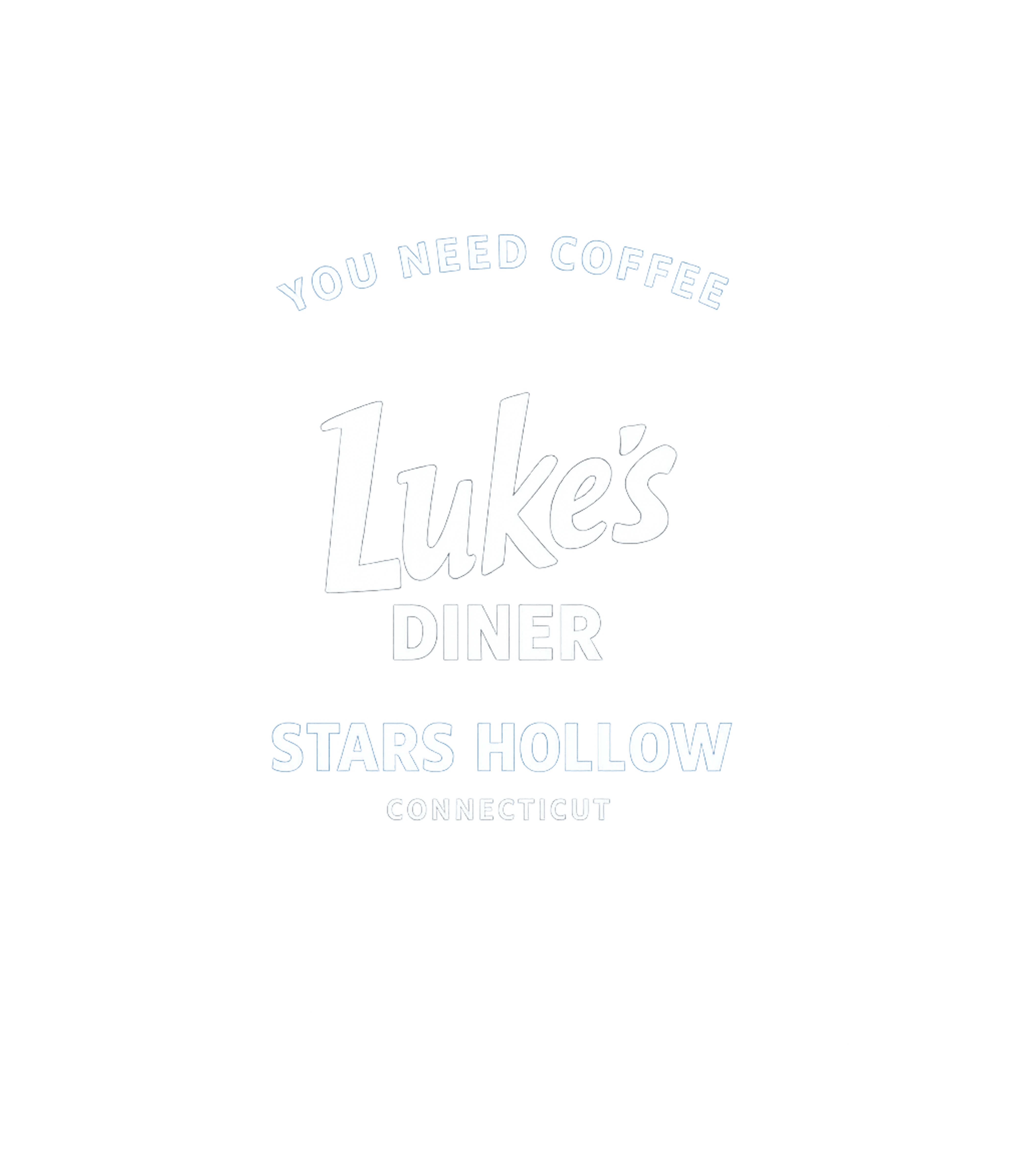 Luke's Diner Women's V-Neck Tee