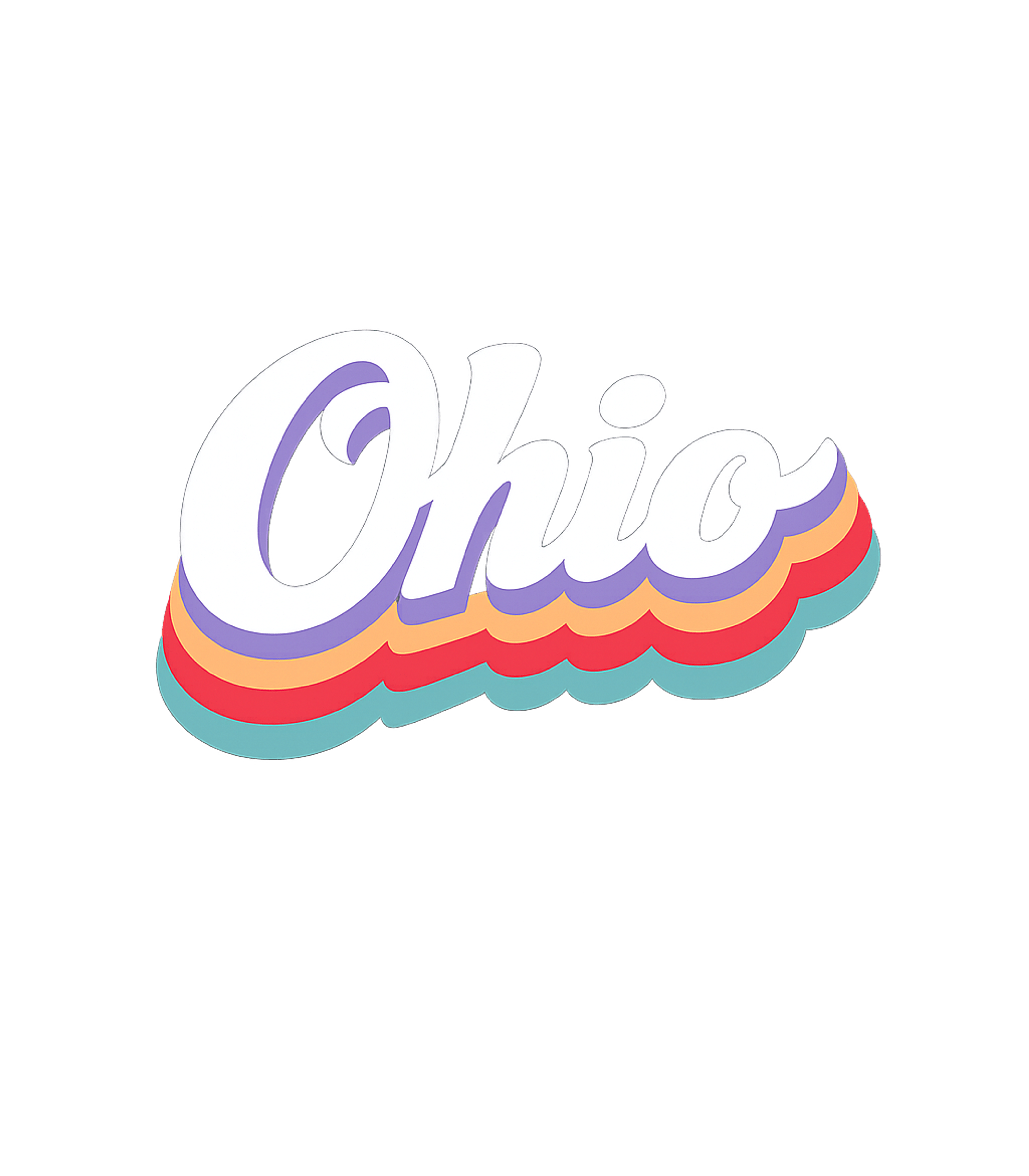 Ohio Retro Candy Vibes Basic T-Shirt