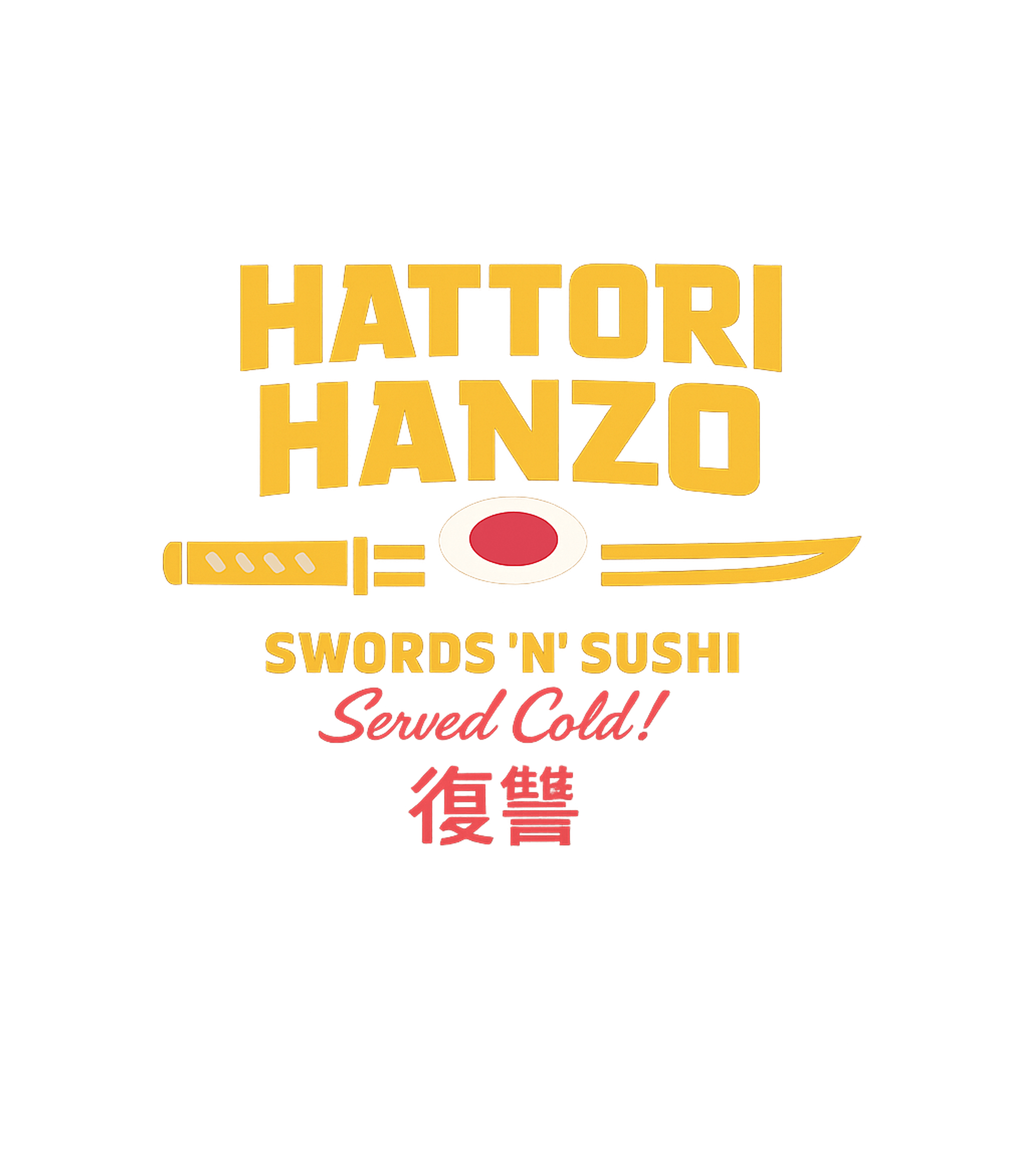 Hattori Hanzo Swords 'n' Sushi Women's V-Neck Tee