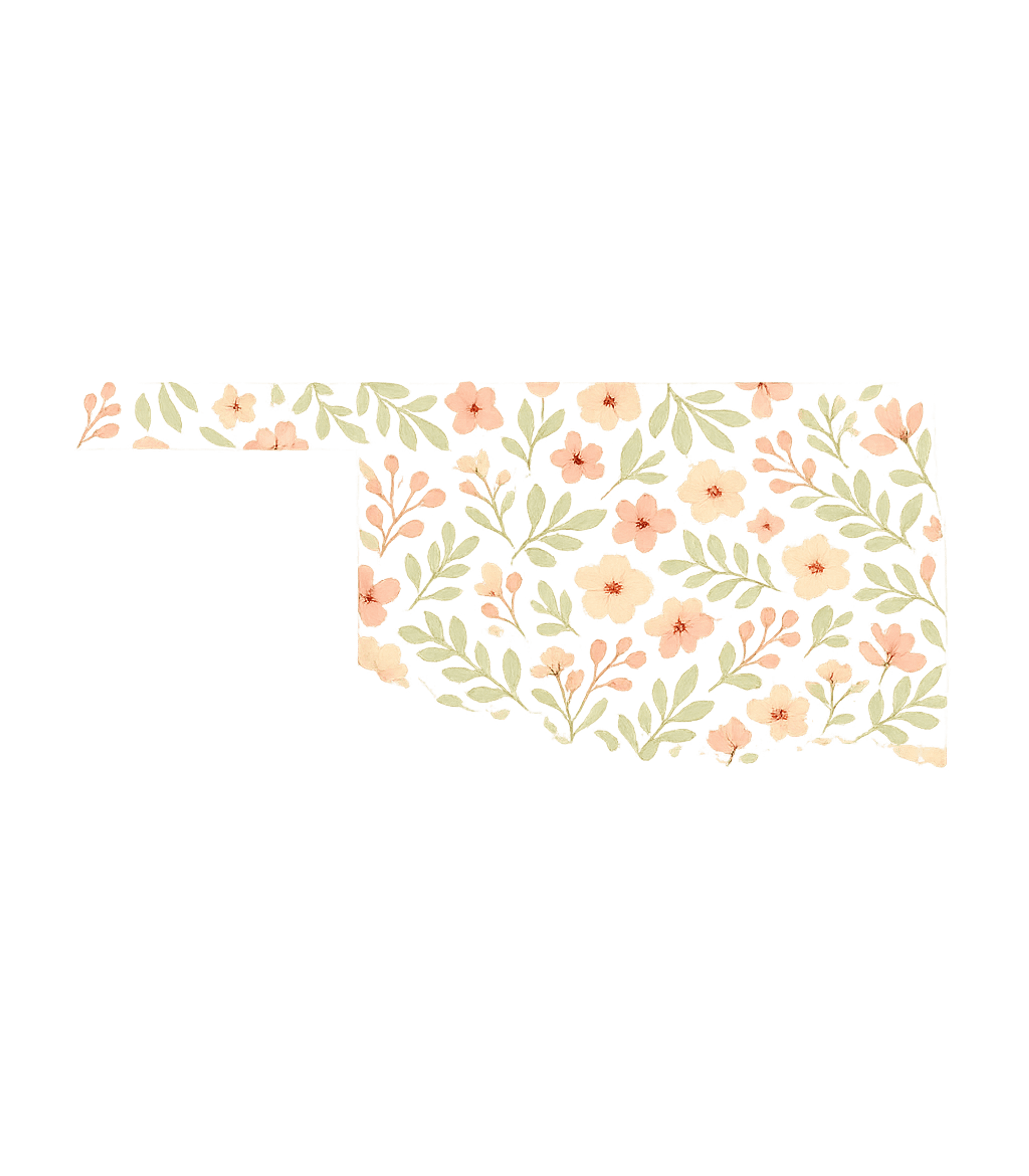 Floral Oklahoma Map