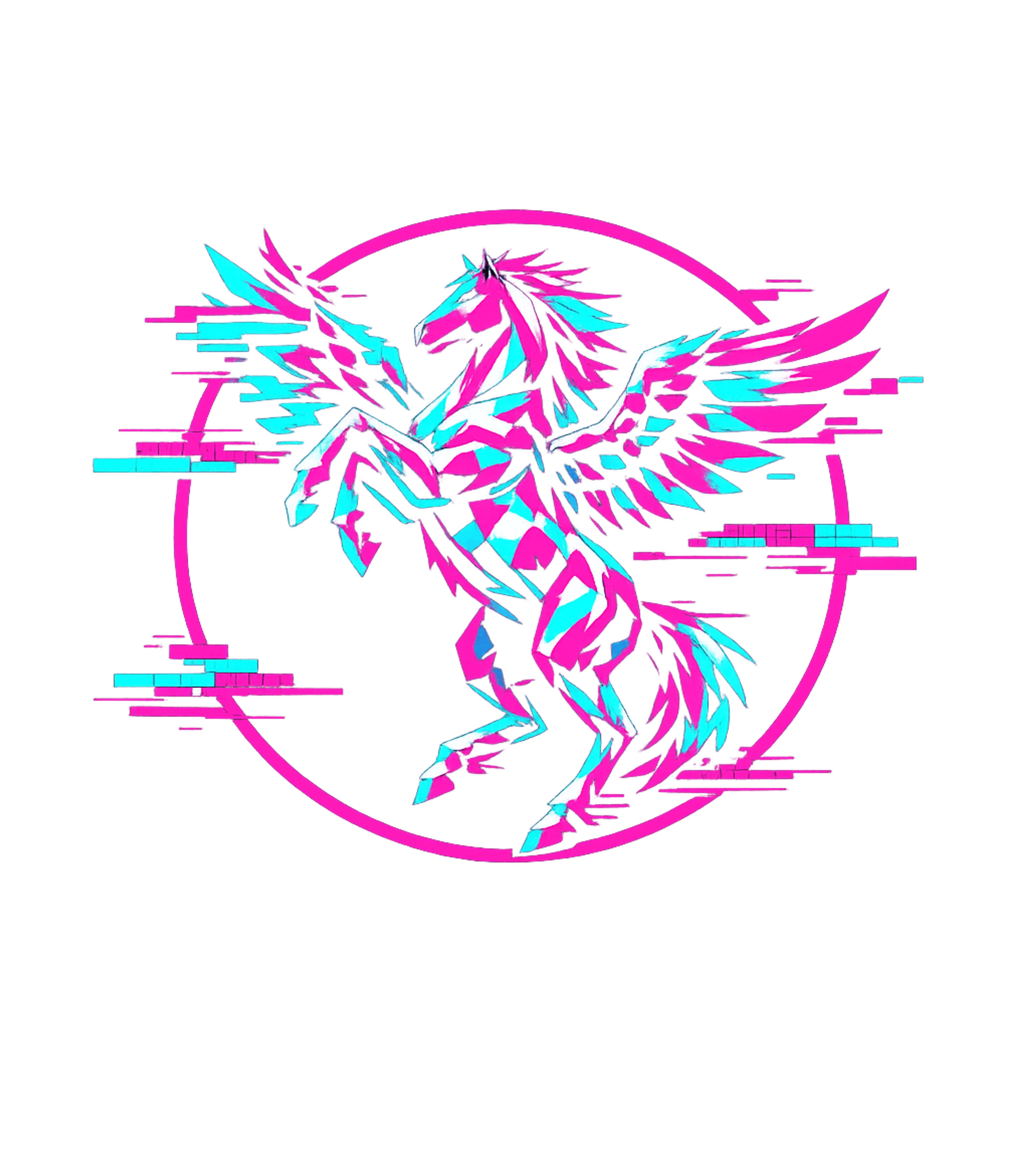 Glitch Pegasus Art