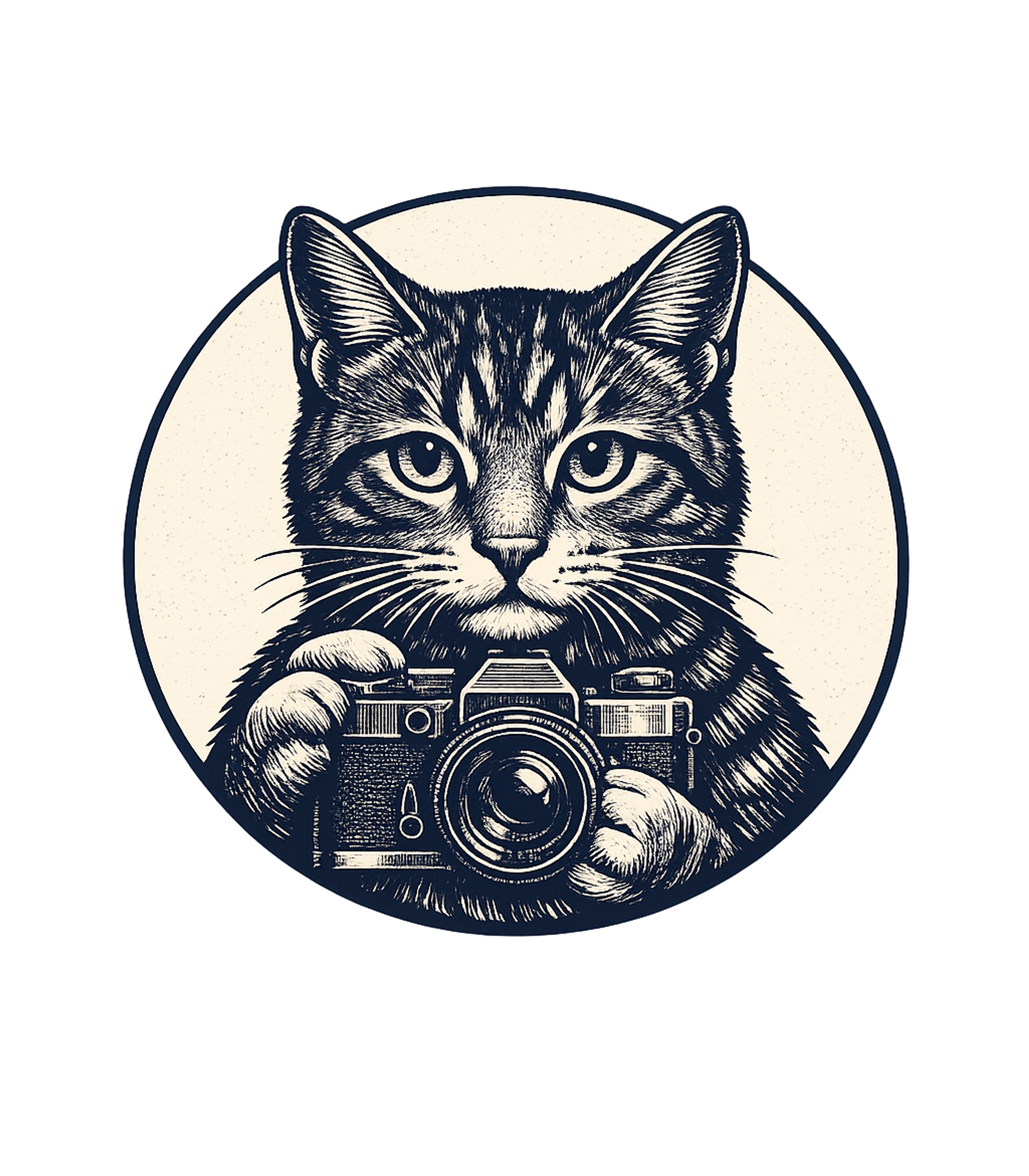 Cat Photographer Vintage Camera