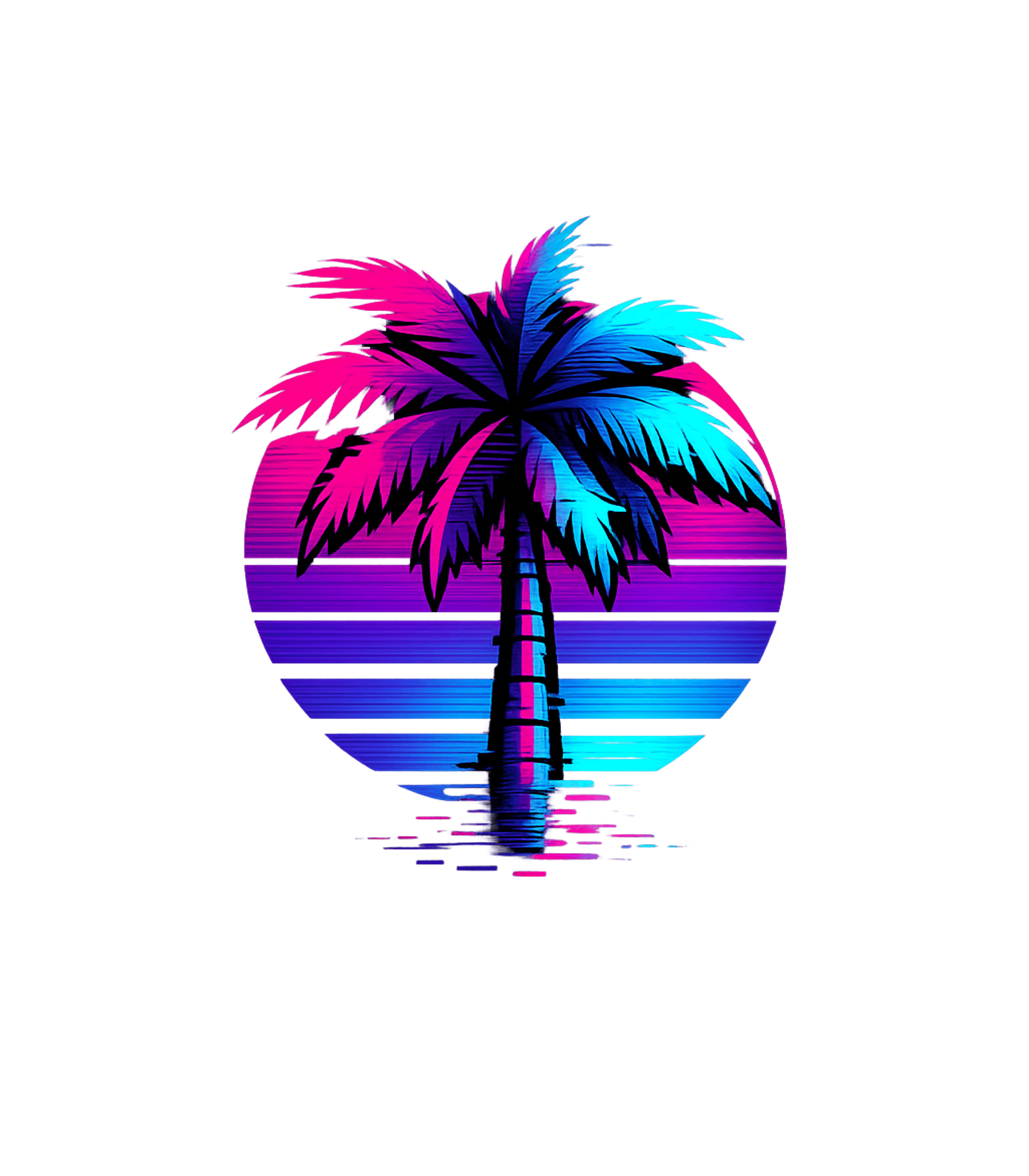 Retro Palm Sunset