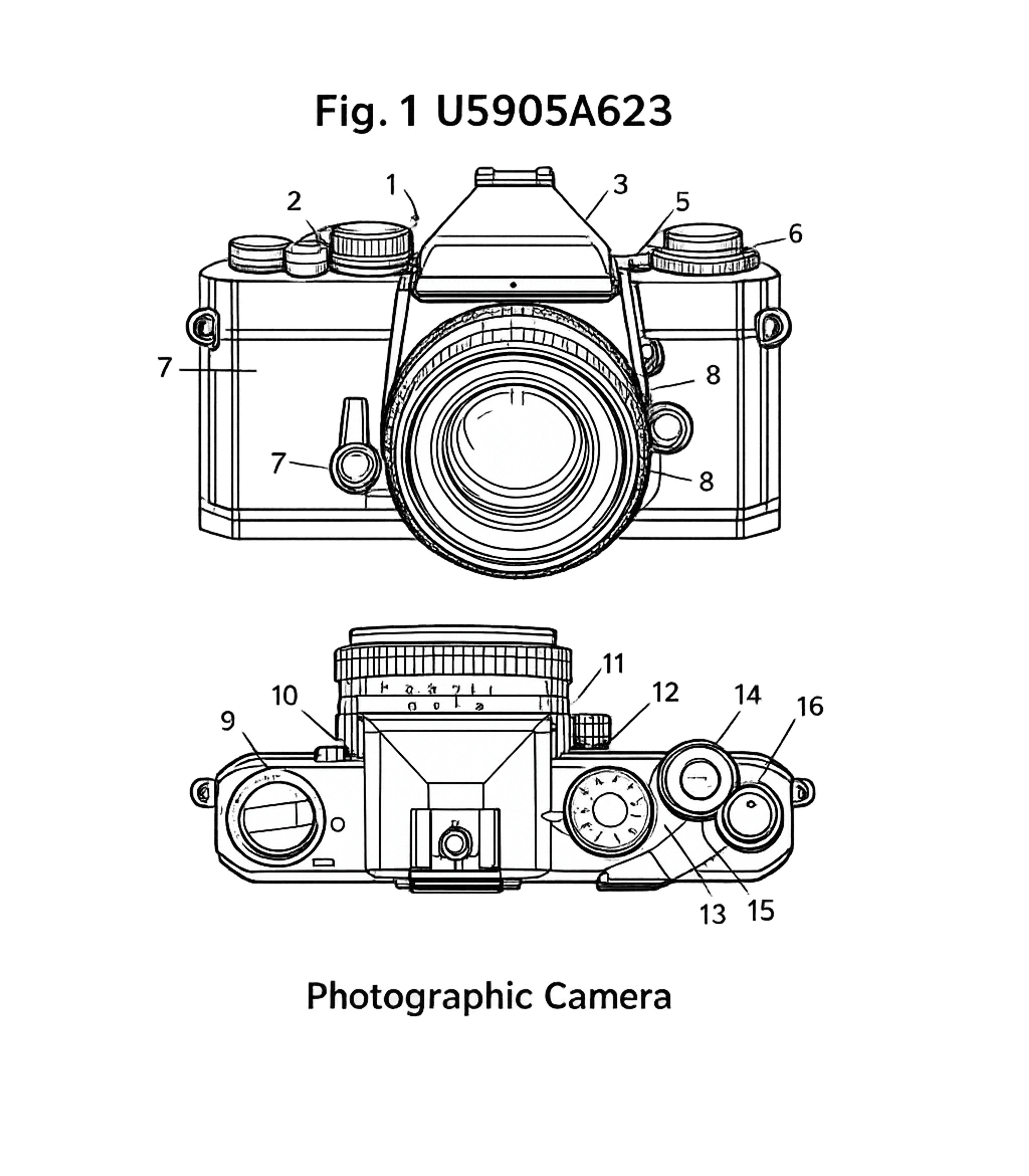 Vintage Camera Blueprint