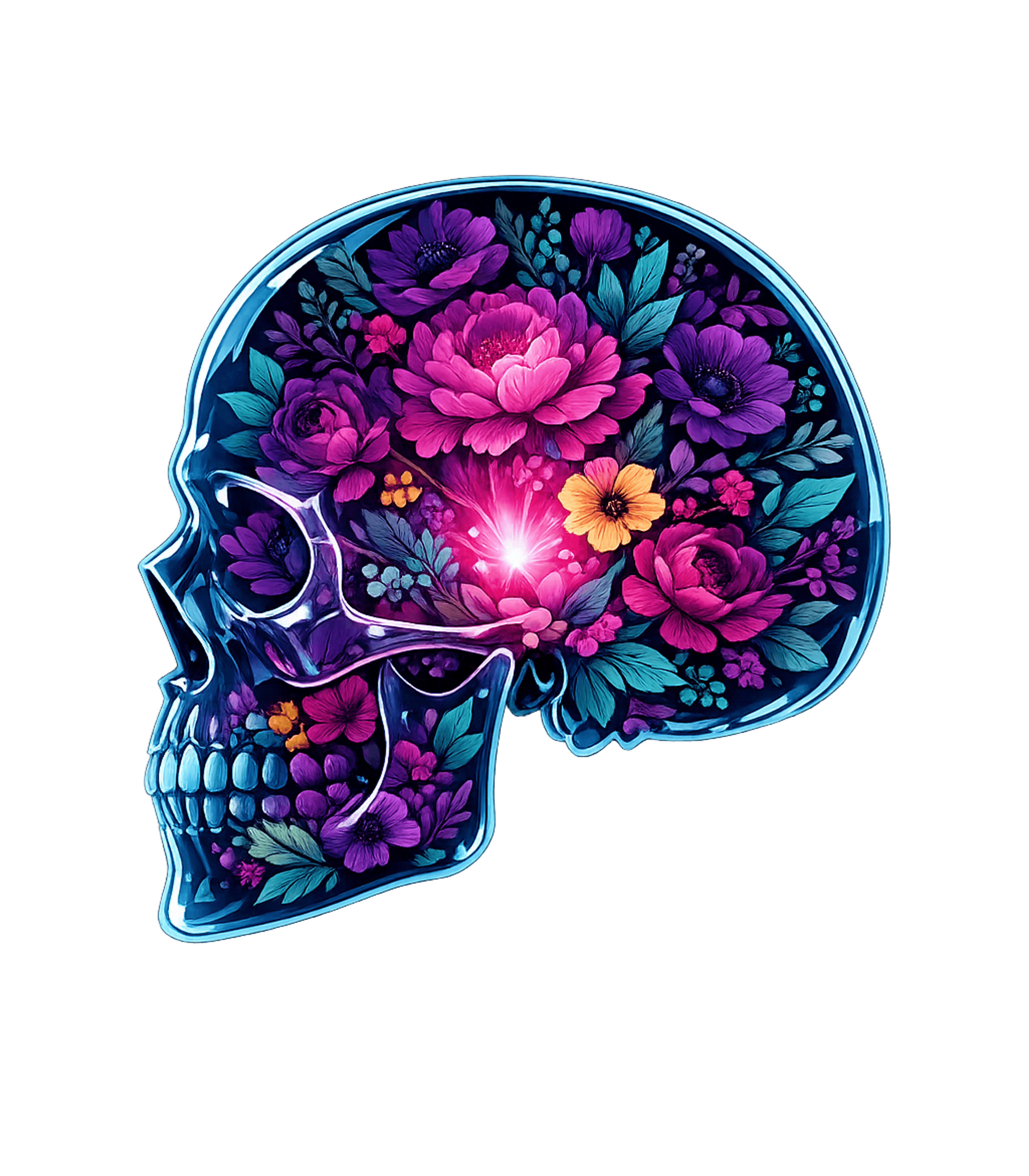 Floral Skull Radiance