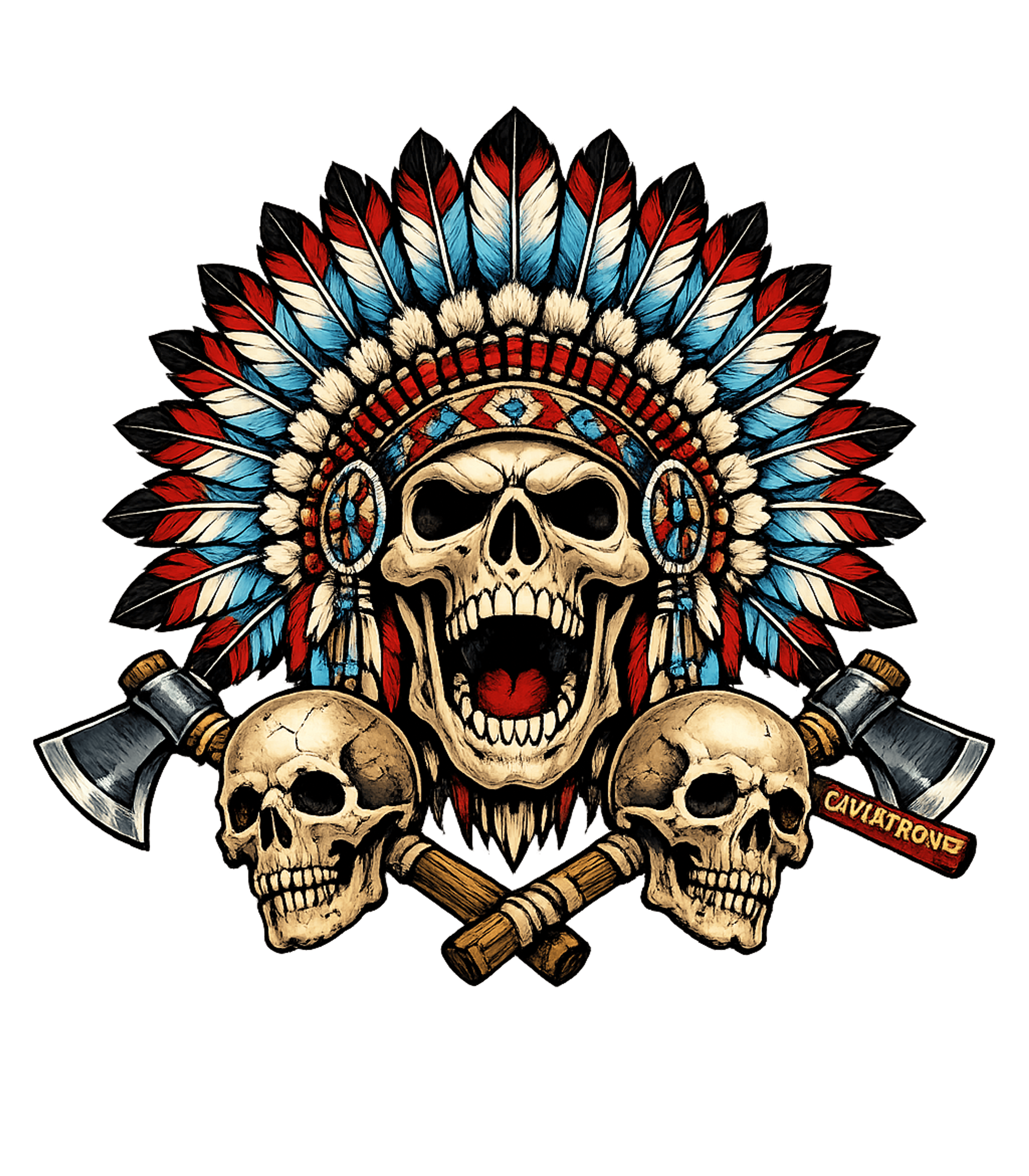 Warrior Spirit Indian Head Men's T-Shirt