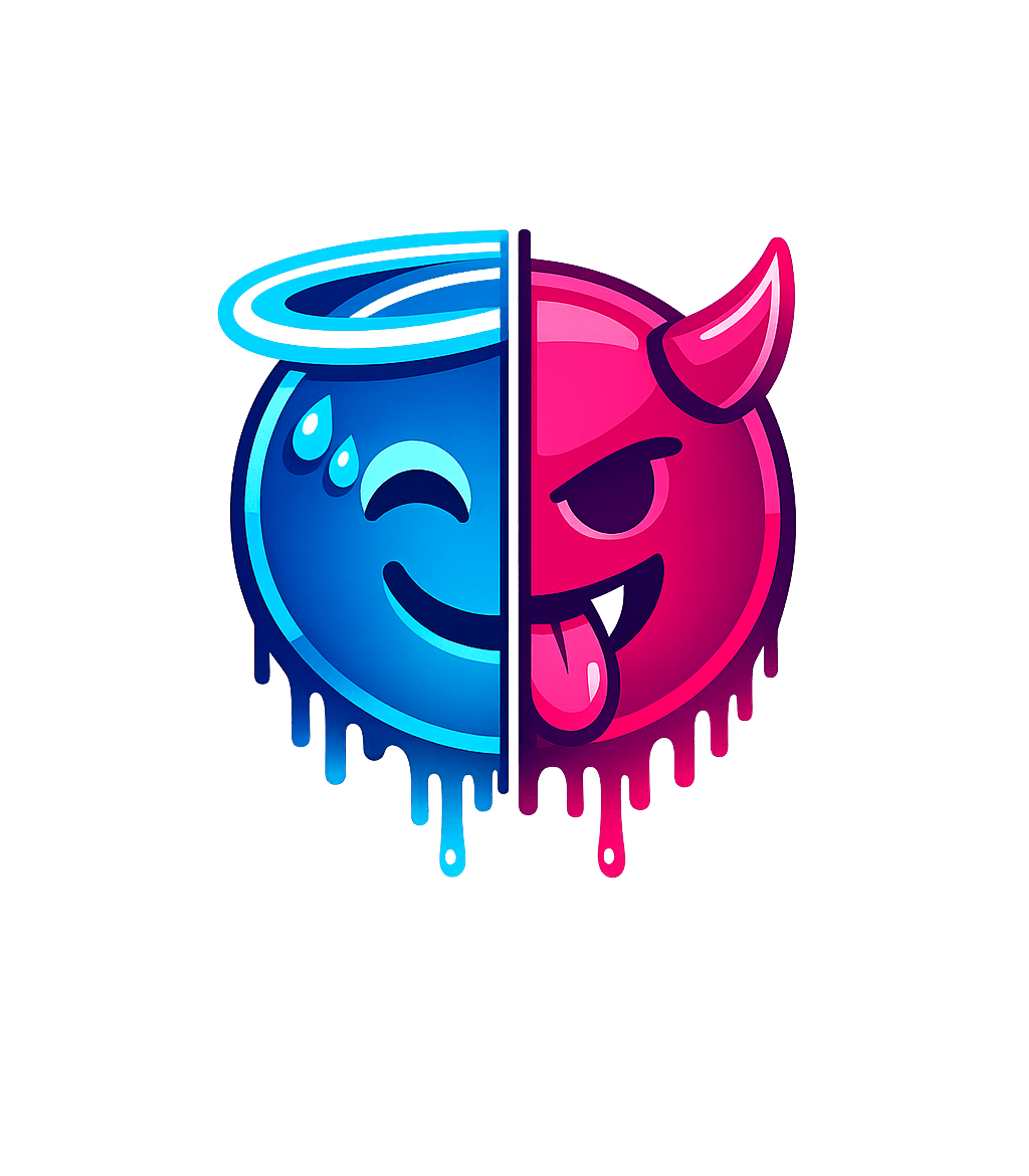 Good Evil Drip Emoji