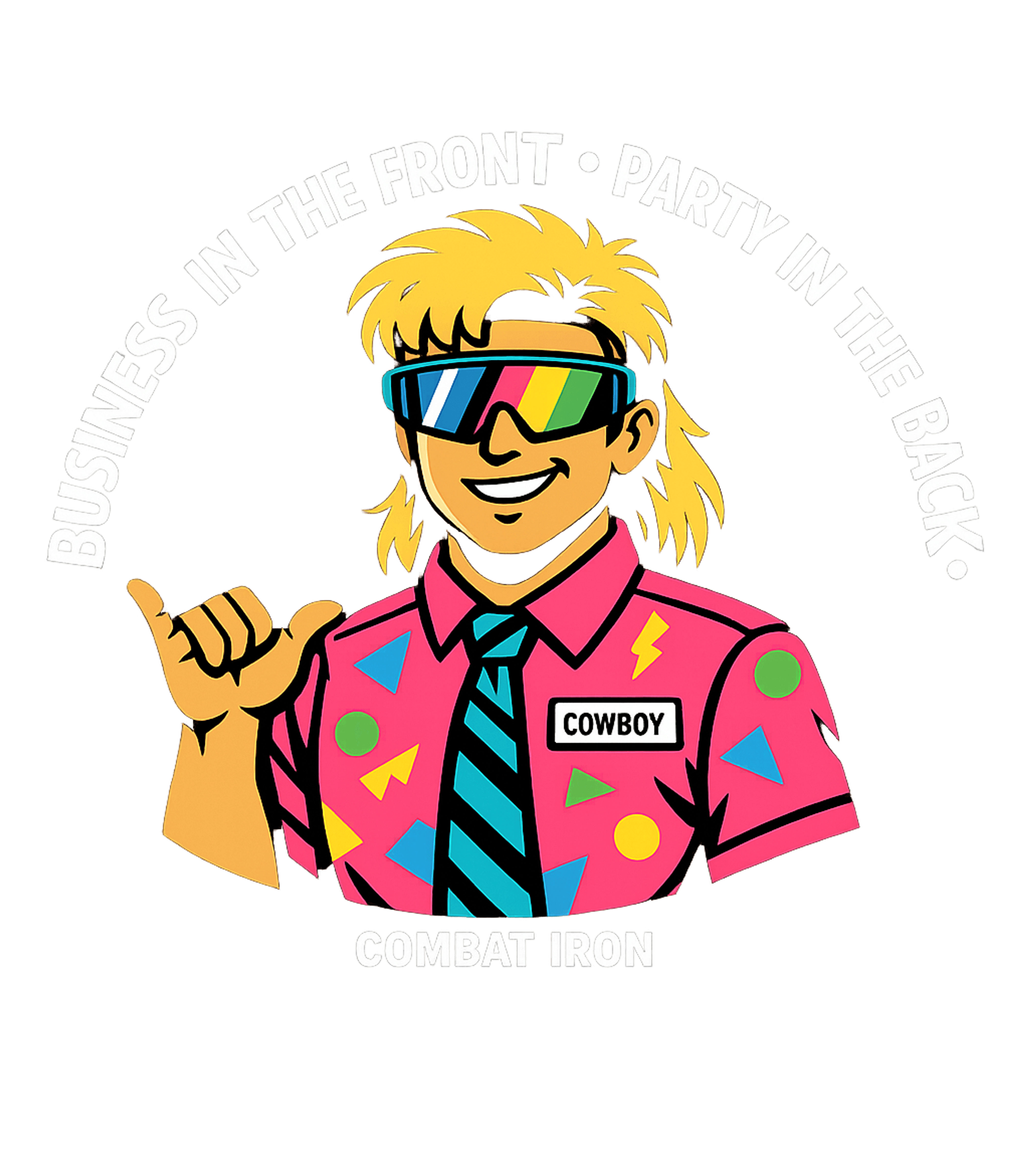 Business In The Front. Party In The Back. Party Men's T-Shirt